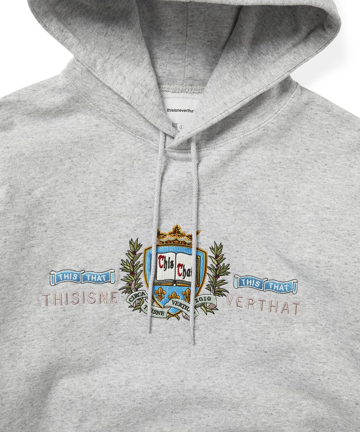 디스이즈네버댓(THISISNEVERTHAT) Crest Hoodie Heather Grey