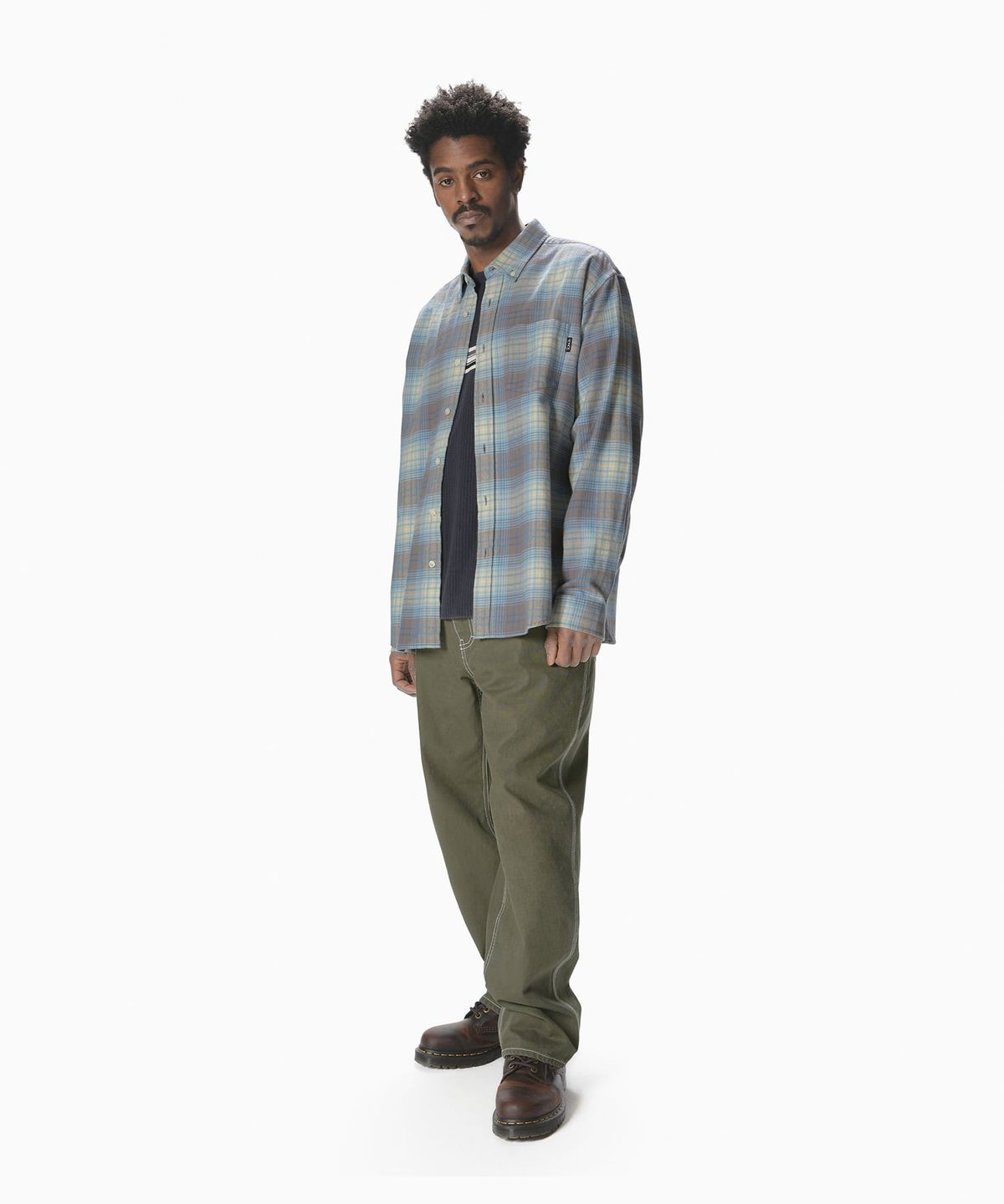 디스이즈네버댓(THISISNEVERTHAT) Flannel Check Shirt Brown