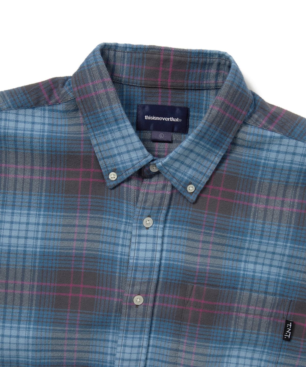 디스이즈네버댓(THISISNEVERTHAT) Flannel Check Shirt Blue