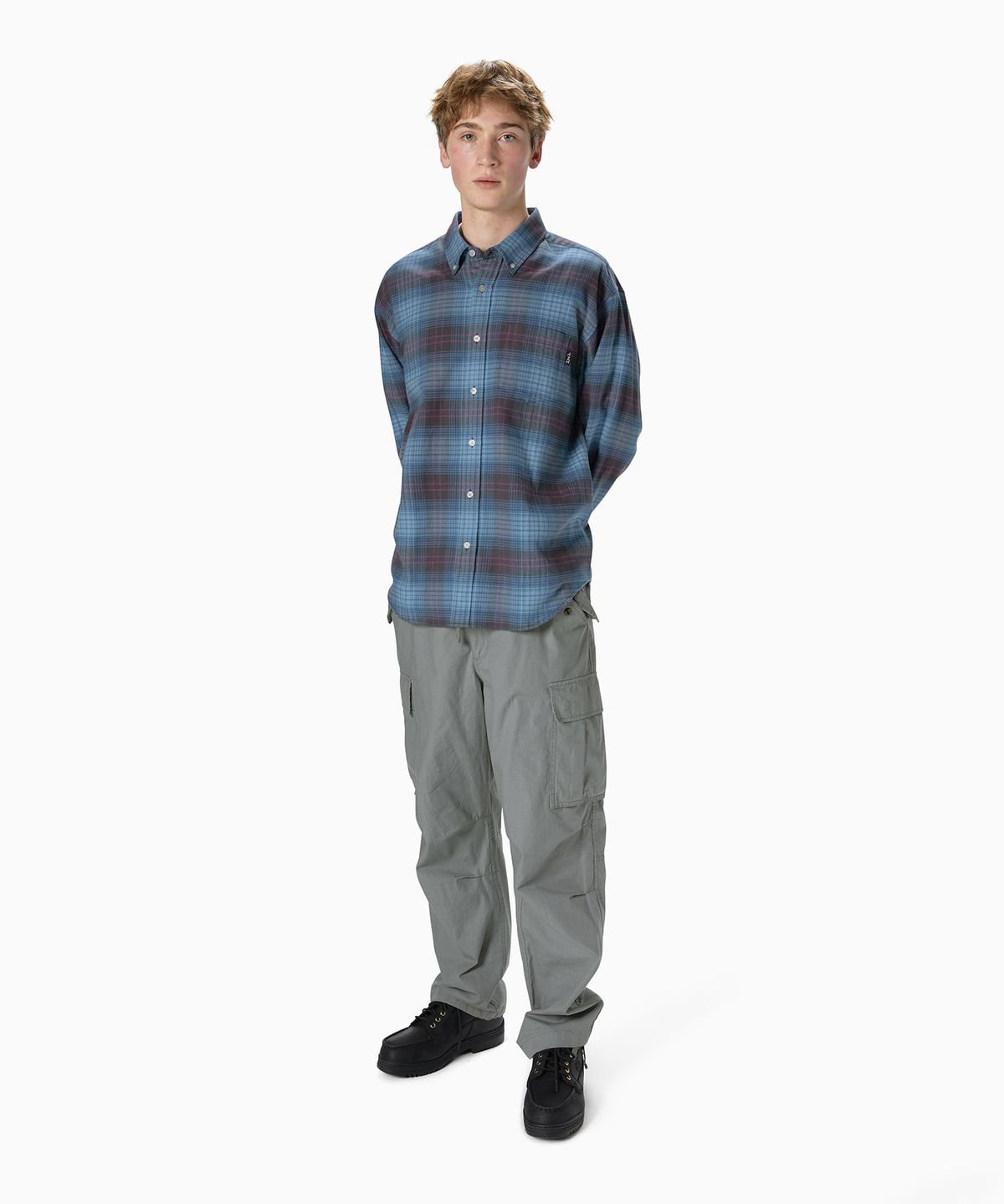 디스이즈네버댓(THISISNEVERTHAT) Flannel Check Shirt Blue