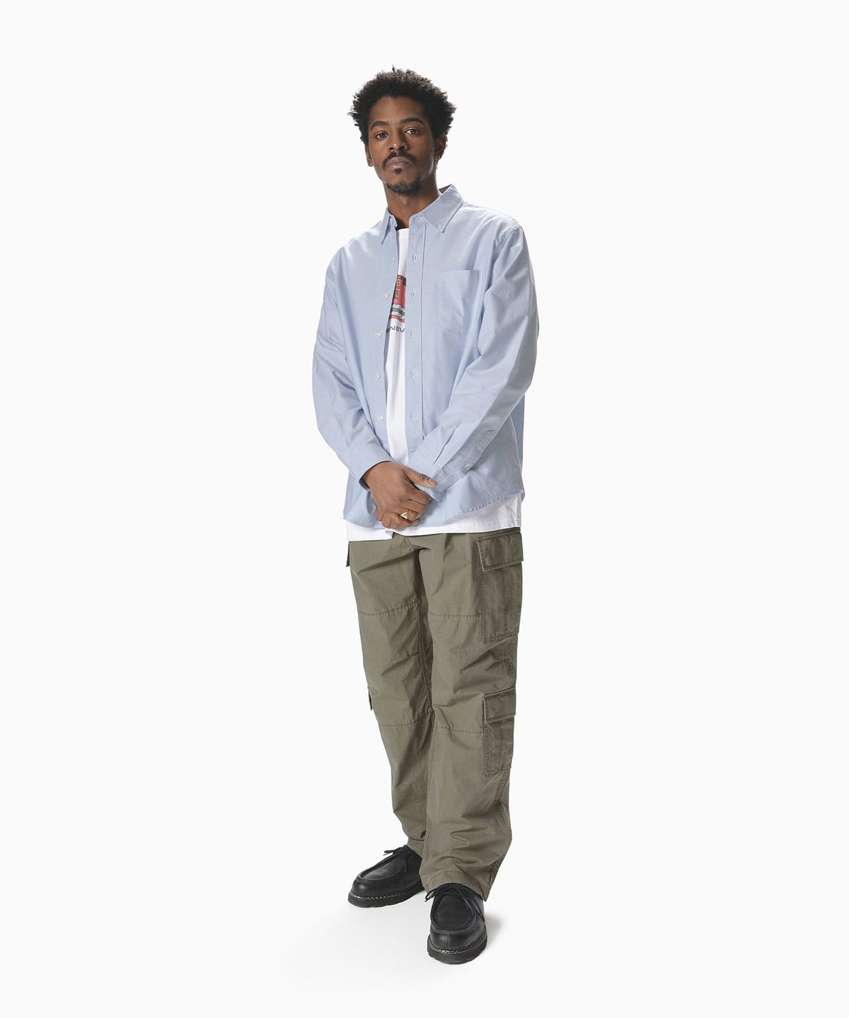 디스이즈네버댓(THISISNEVERTHAT) Oxford Shirt Blue