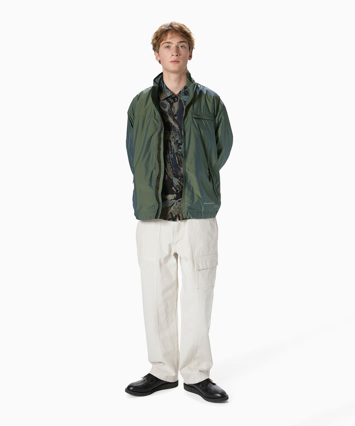 디스이즈네버댓(THISISNEVERTHAT) SP-Logo Warm Up Jacket Olive Drab