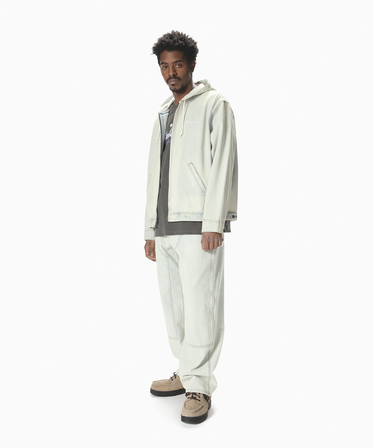 디스이즈네버댓(THISISNEVERTHAT) Washed Carpenter Jacket Ice