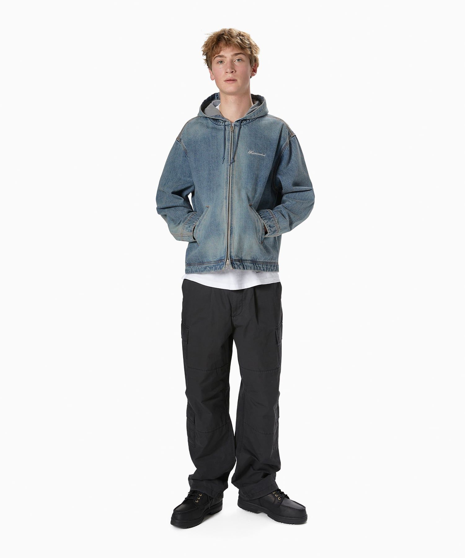 MUSINSA | thisisneverthat® Washed Carpenter Jacket Washed Blue