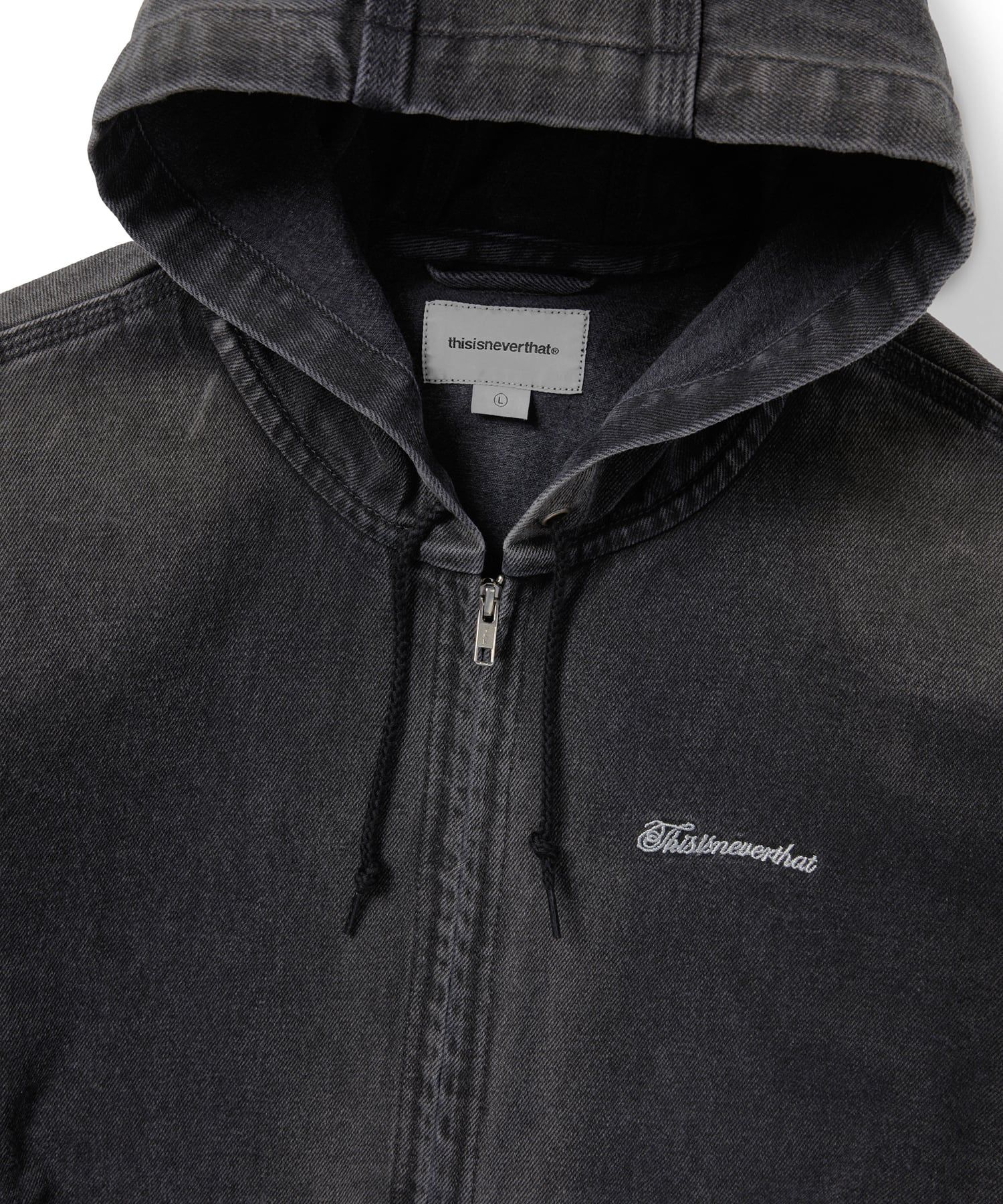 MUSINSA | thisisneverthat® Washed Carpenter Jacket Black