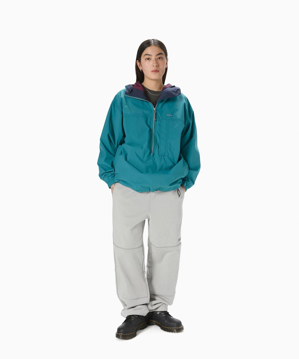 디스이즈네버댓(THISISNEVERTHAT) Nylon Anorak Parka Blue