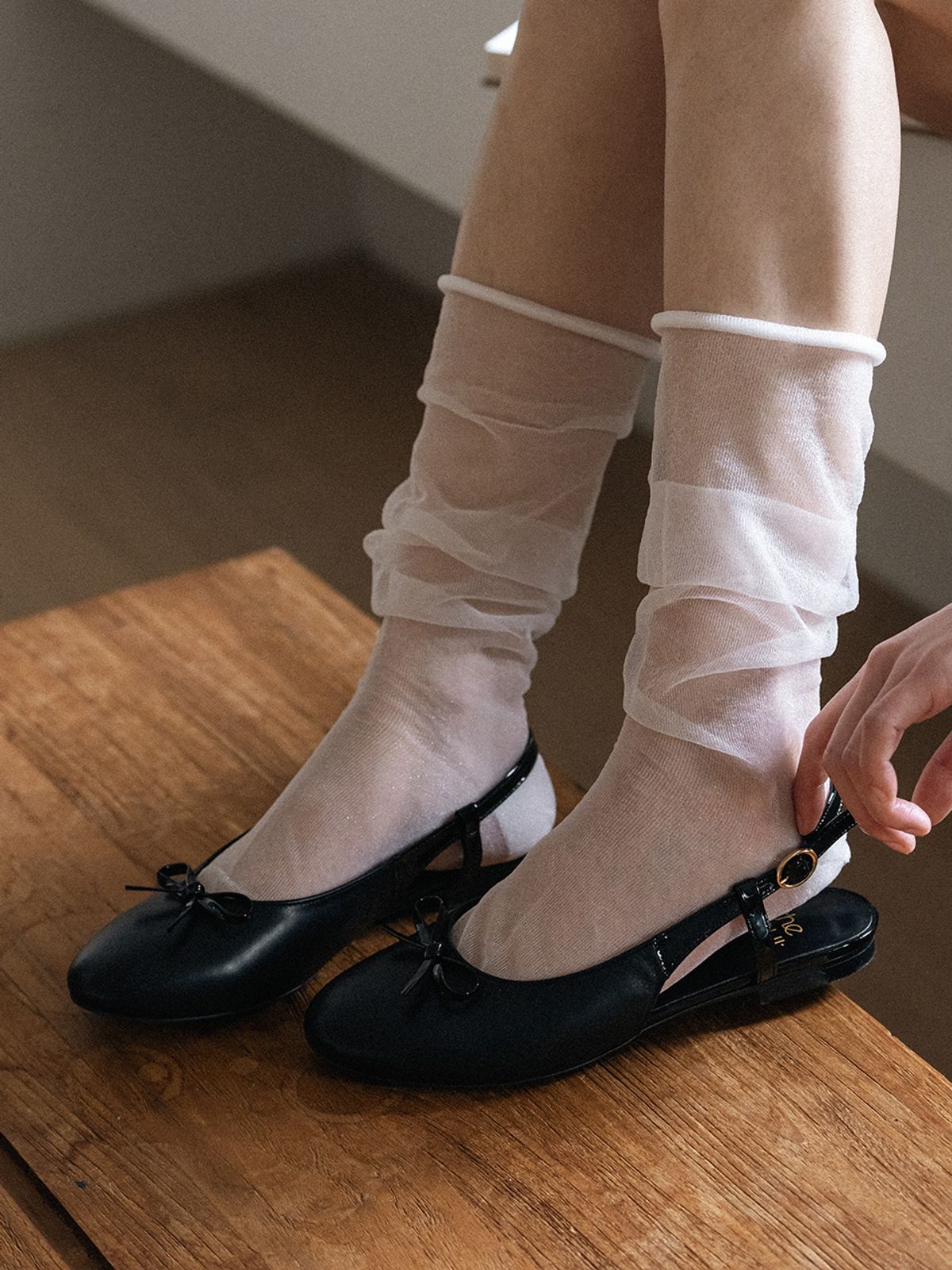 더조히(THE JOHI) Half Ribbon Slingback_3 Colors