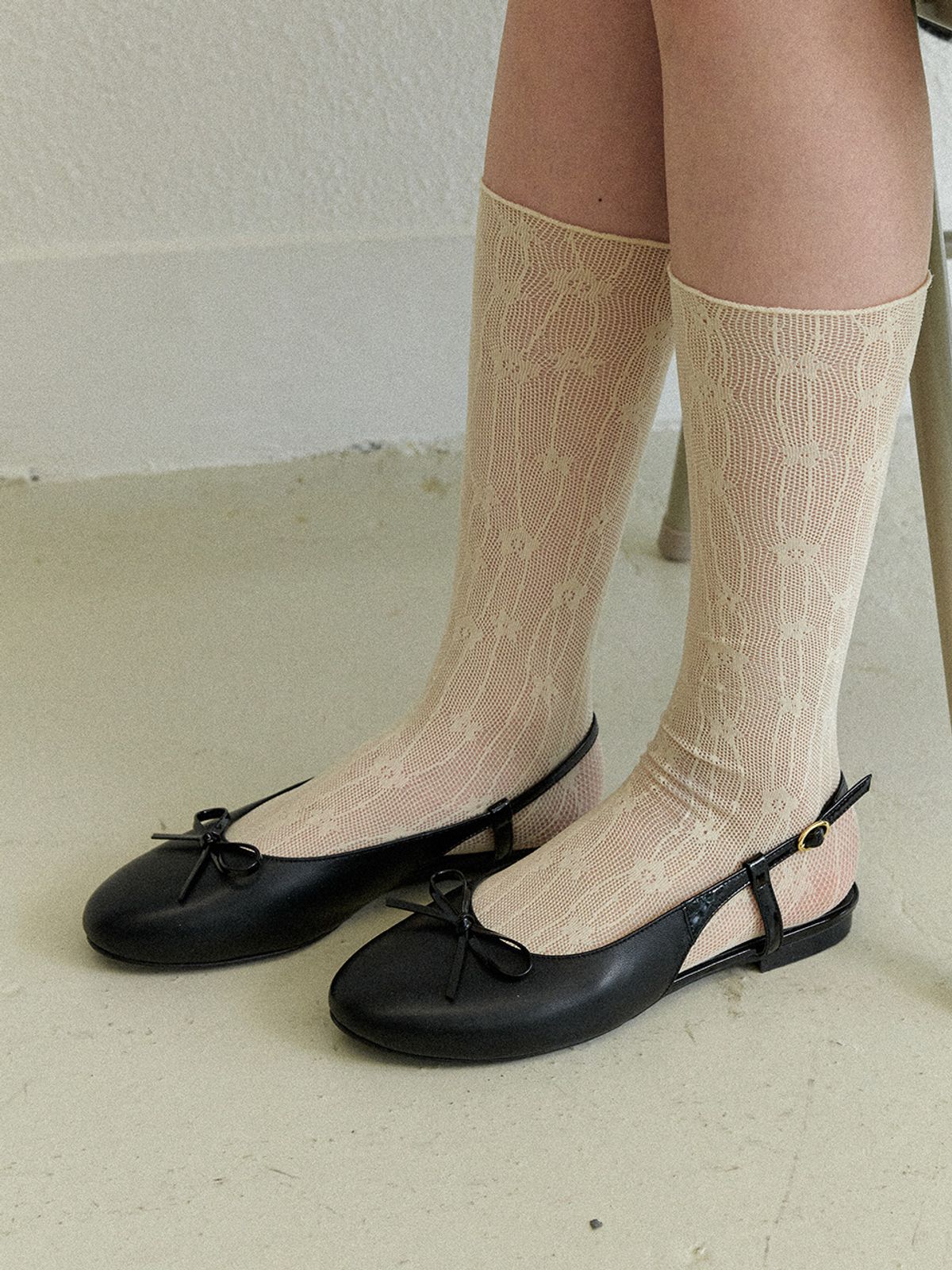 더조히(THE JOHI) Half Ribbon Slingback_3 Colors