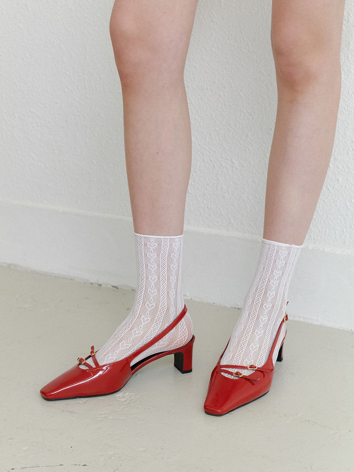 더조히(THE JOHI) Diagonal Buckle Strap Slingback_3 COLORS