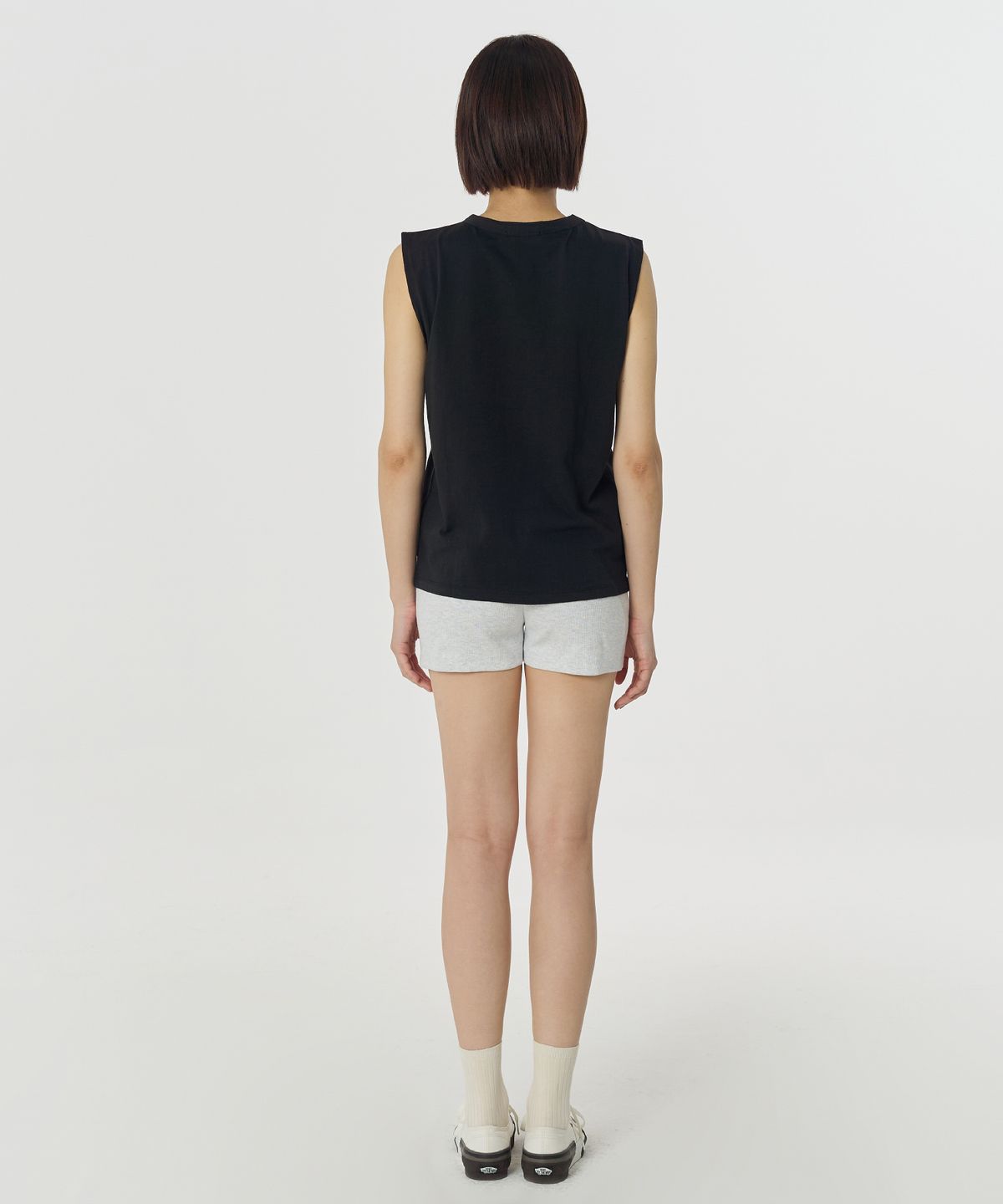 줄리아페페(JULIAPEPE) Ribbed Shorts (Melange)