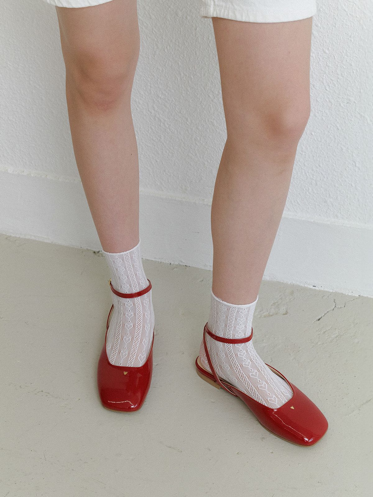 더조히(THE JOHI) Heart Ankle Strap Slingback_3 Colors