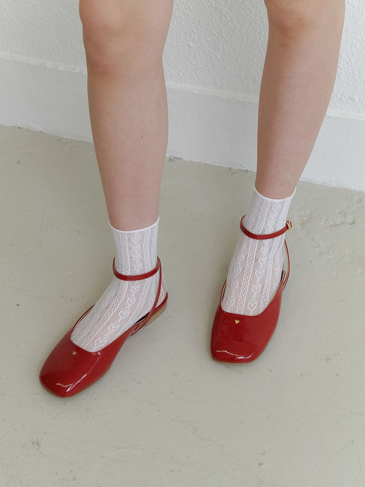더조히(THE JOHI) Heart Ankle Strap Slingback_3 Colors