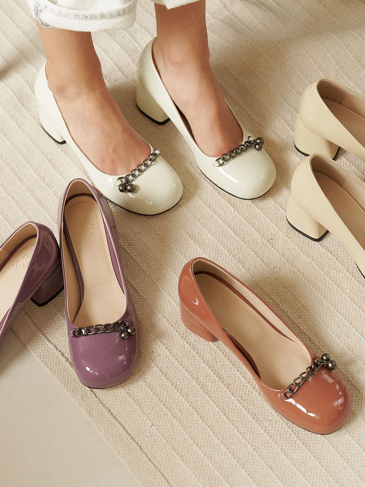더조히(THE JOHI) Vanessa Patent Pumps_6 COLORS