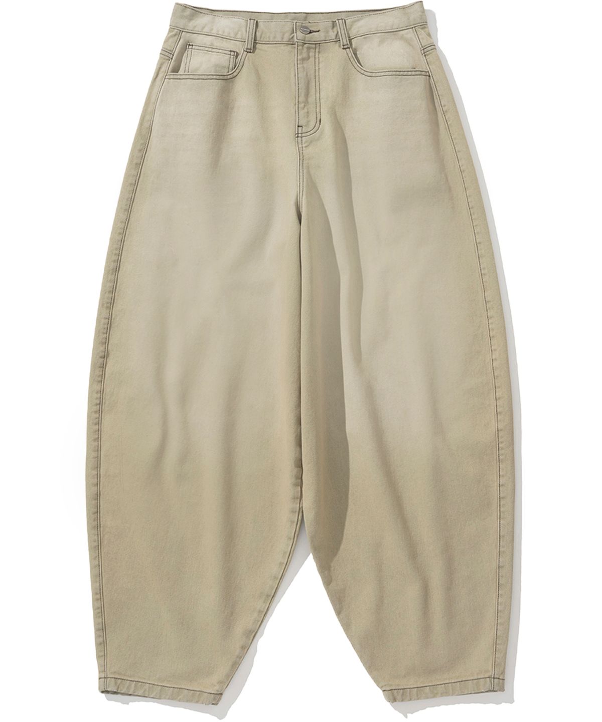 낫포너드(NOT4NERD) Extra Wide Balloon Pants - Beige