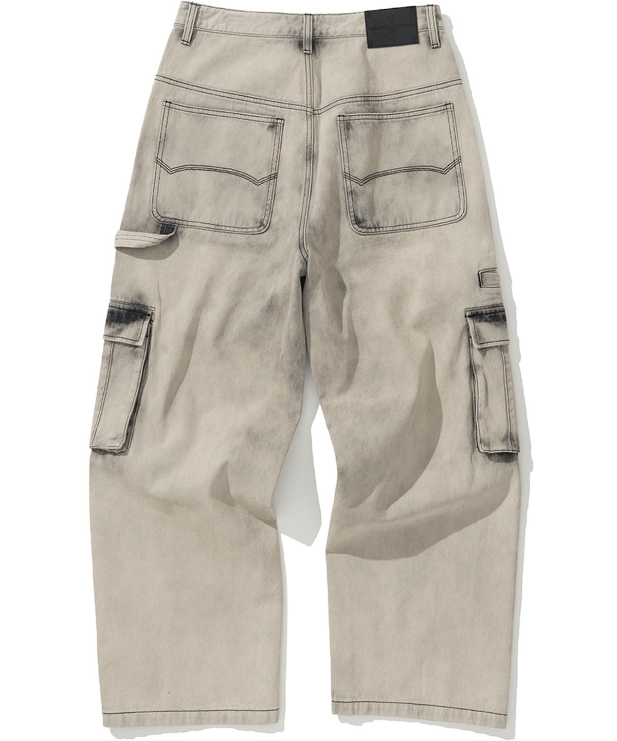 낫포너드(NOT4NERD) Fatigue Cargo Denim Pants - Beige