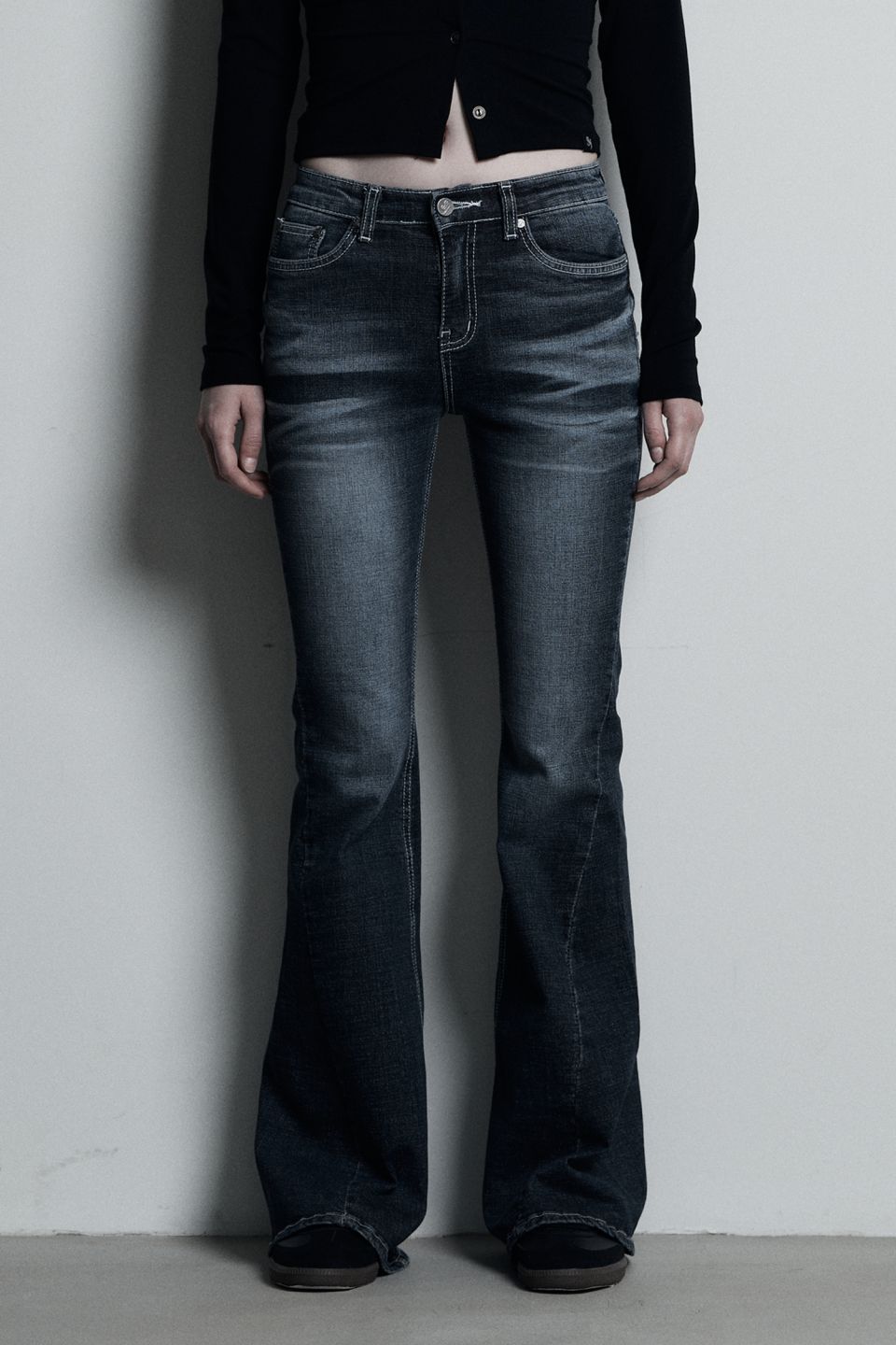 MUSINSA | SYNERJYN CAT WASHING DENIM PANTS DEEP BLUE