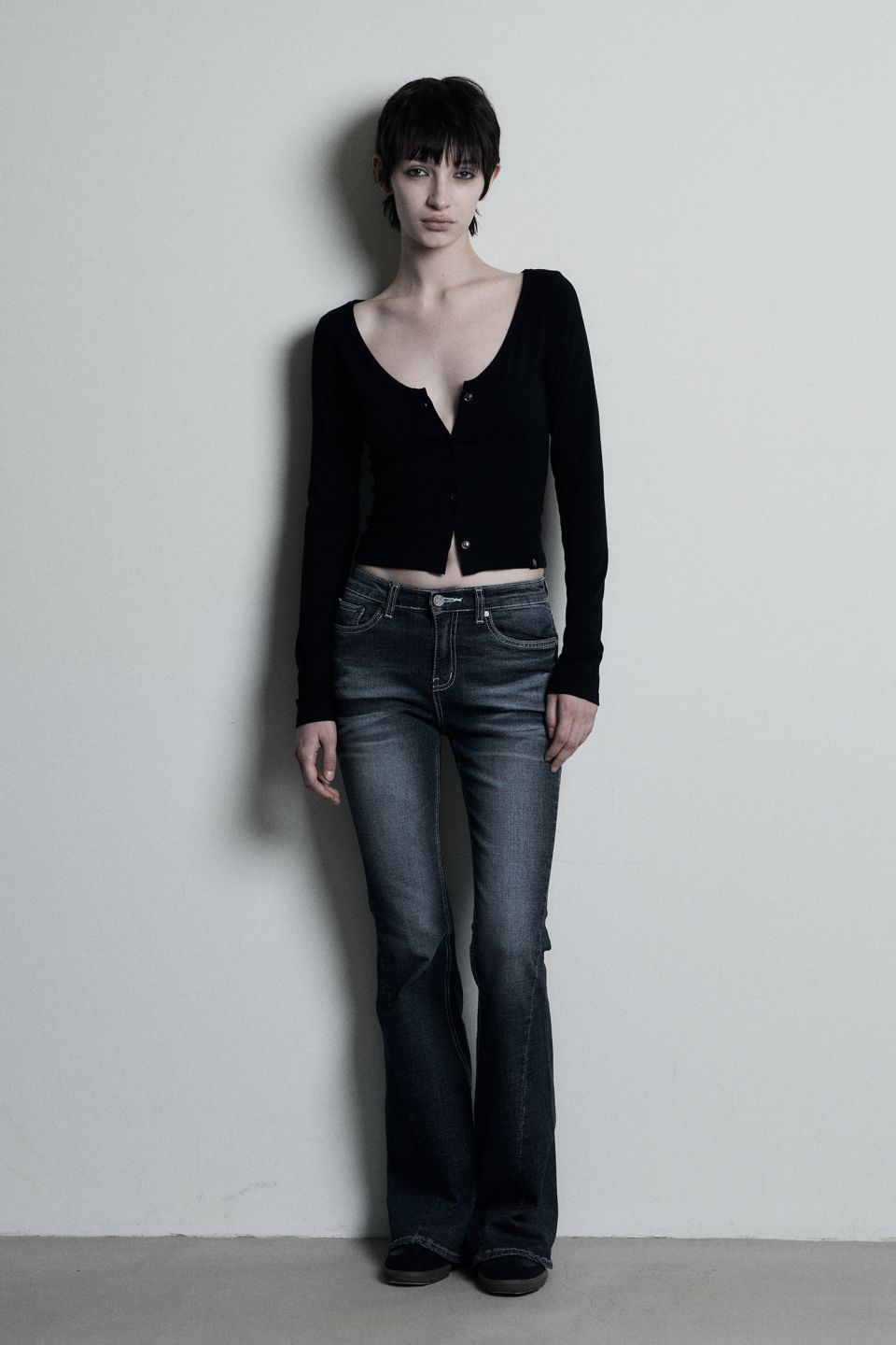 MUSINSA | SYNERJYN CAT WASHING DENIM PANTS DEEP BLUE