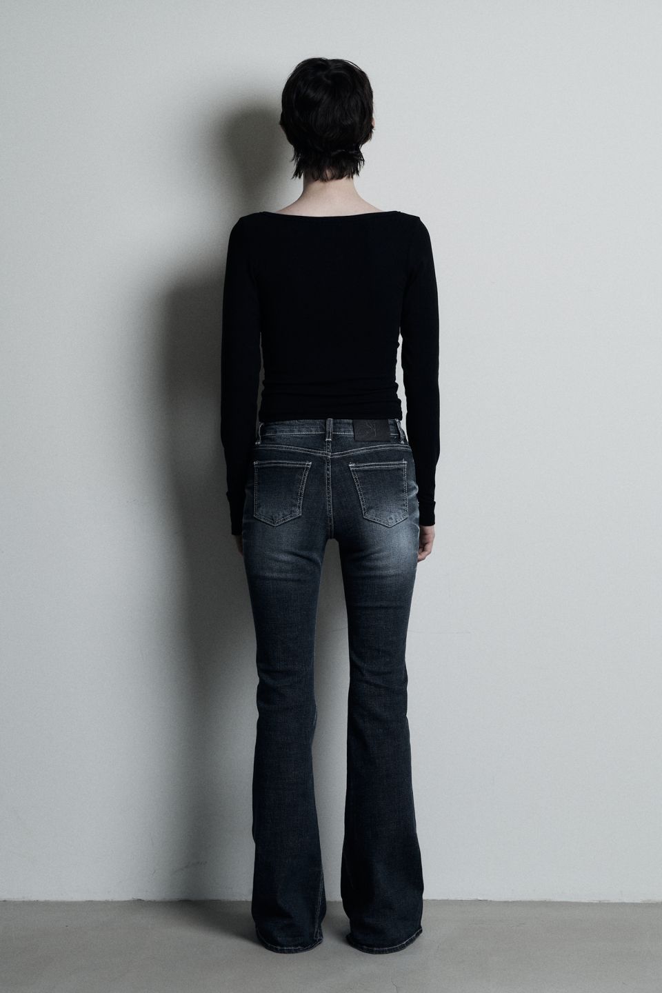 MUSINSA | SYNERJYN CAT WASHING DENIM PANTS DEEP BLUE