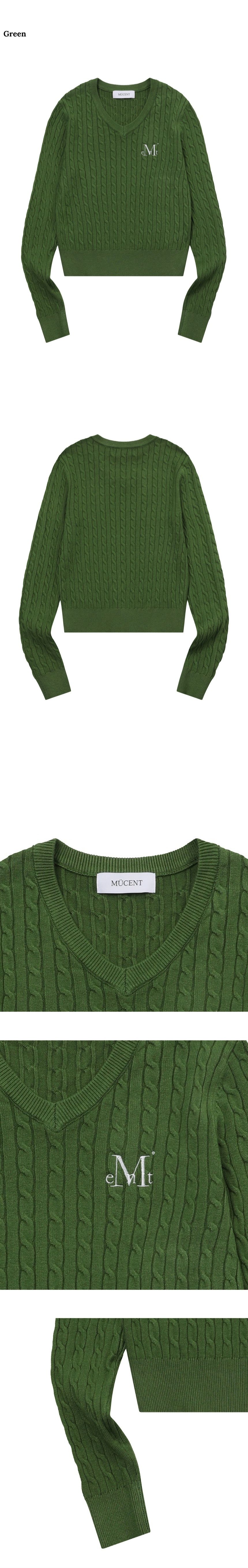 【美品】&MOSS クロップドトップス（M） MUSINSA公式 | MUCENT プリムローズVネッククロップニット（7カラー）