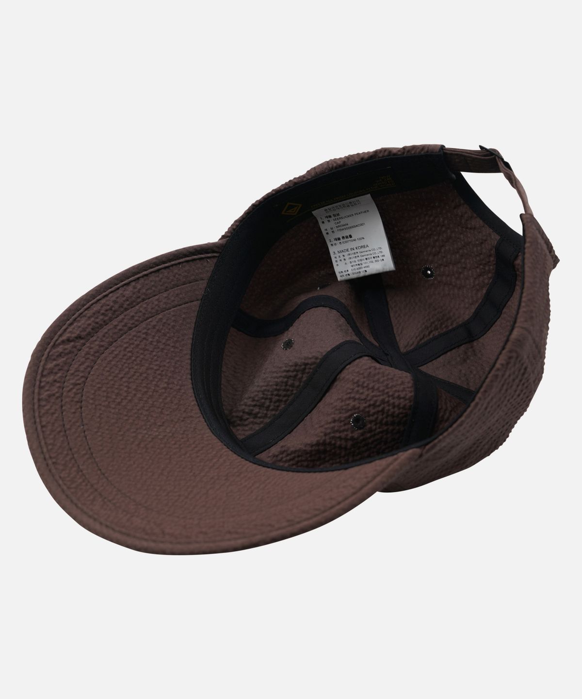 프리즘웍스(FRIZMWORKS) SEERSUCKER FEATHER CAP _ BROWN