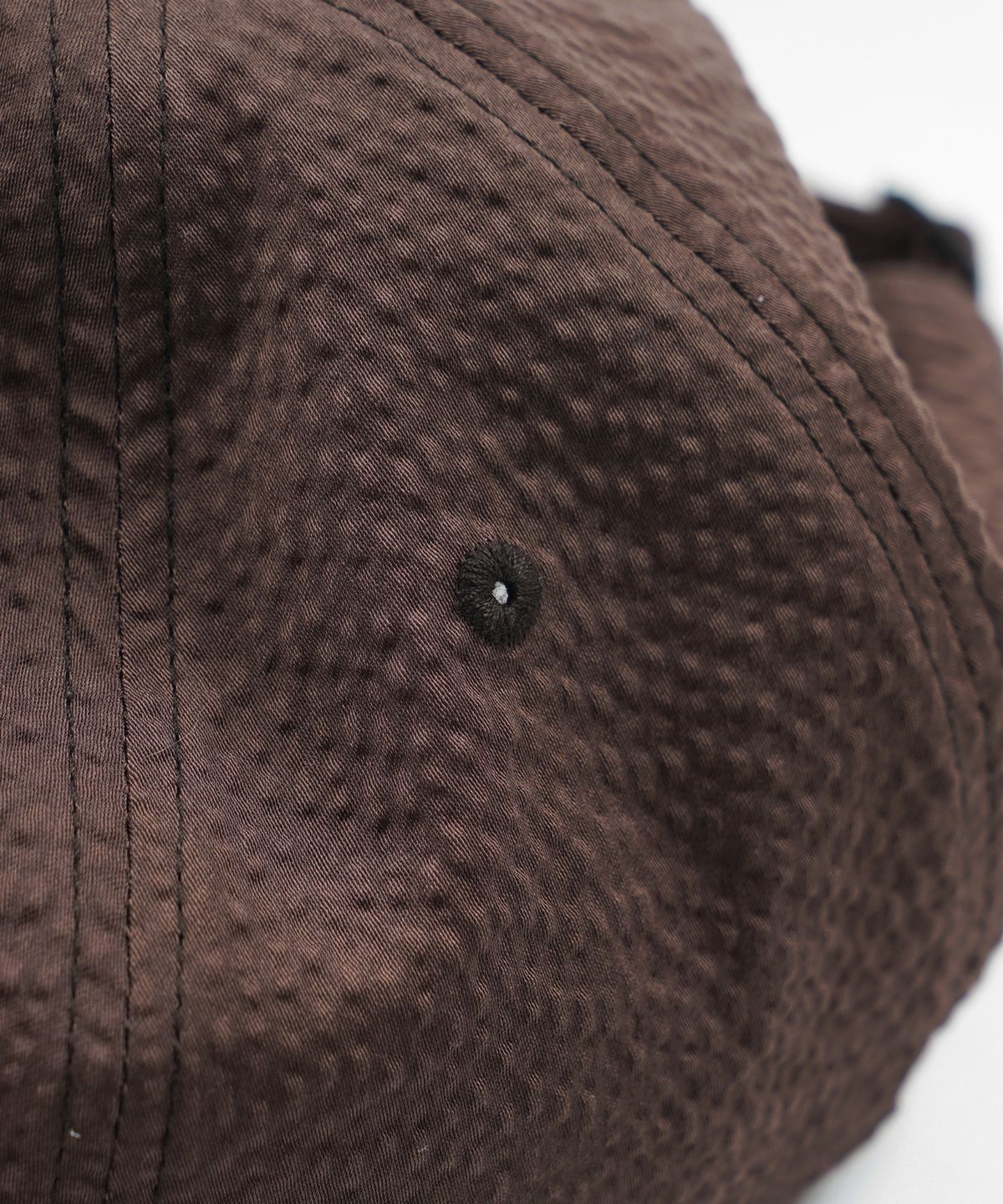 프리즘웍스(FRIZMWORKS) SEERSUCKER FEATHER CAP _ BROWN