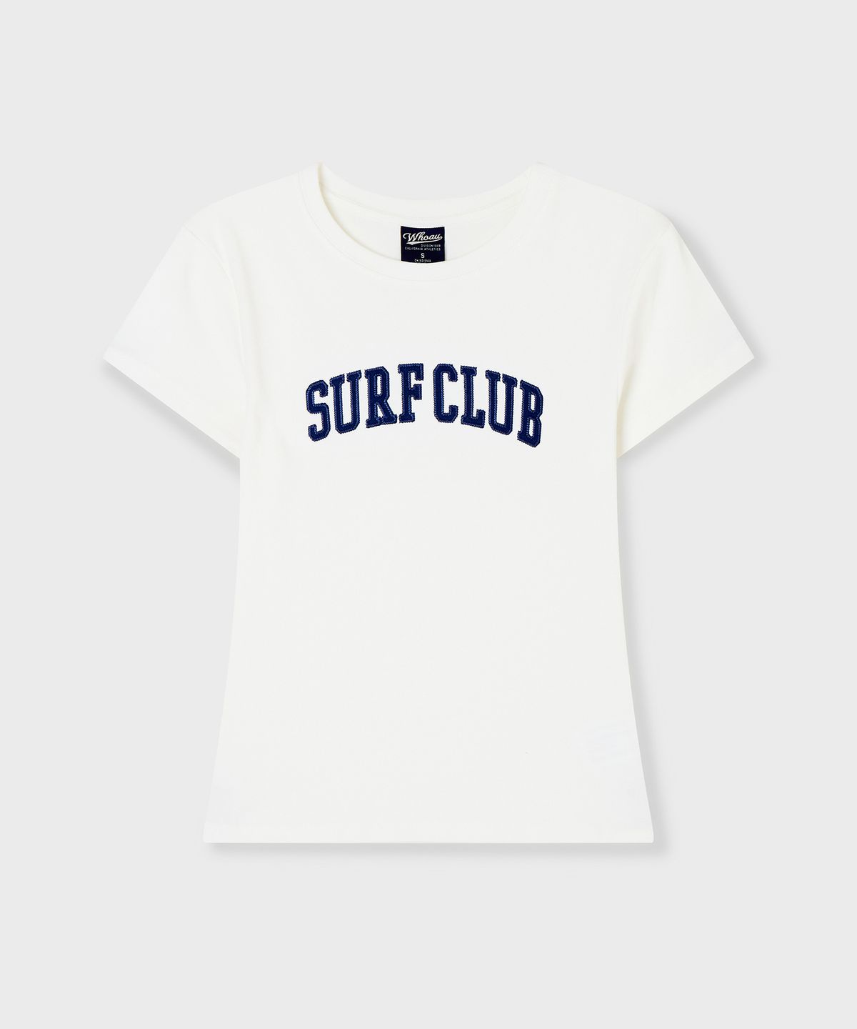 후아유(WHO.A.U) Surf Club Patch T-shirt / WHRAG2423F