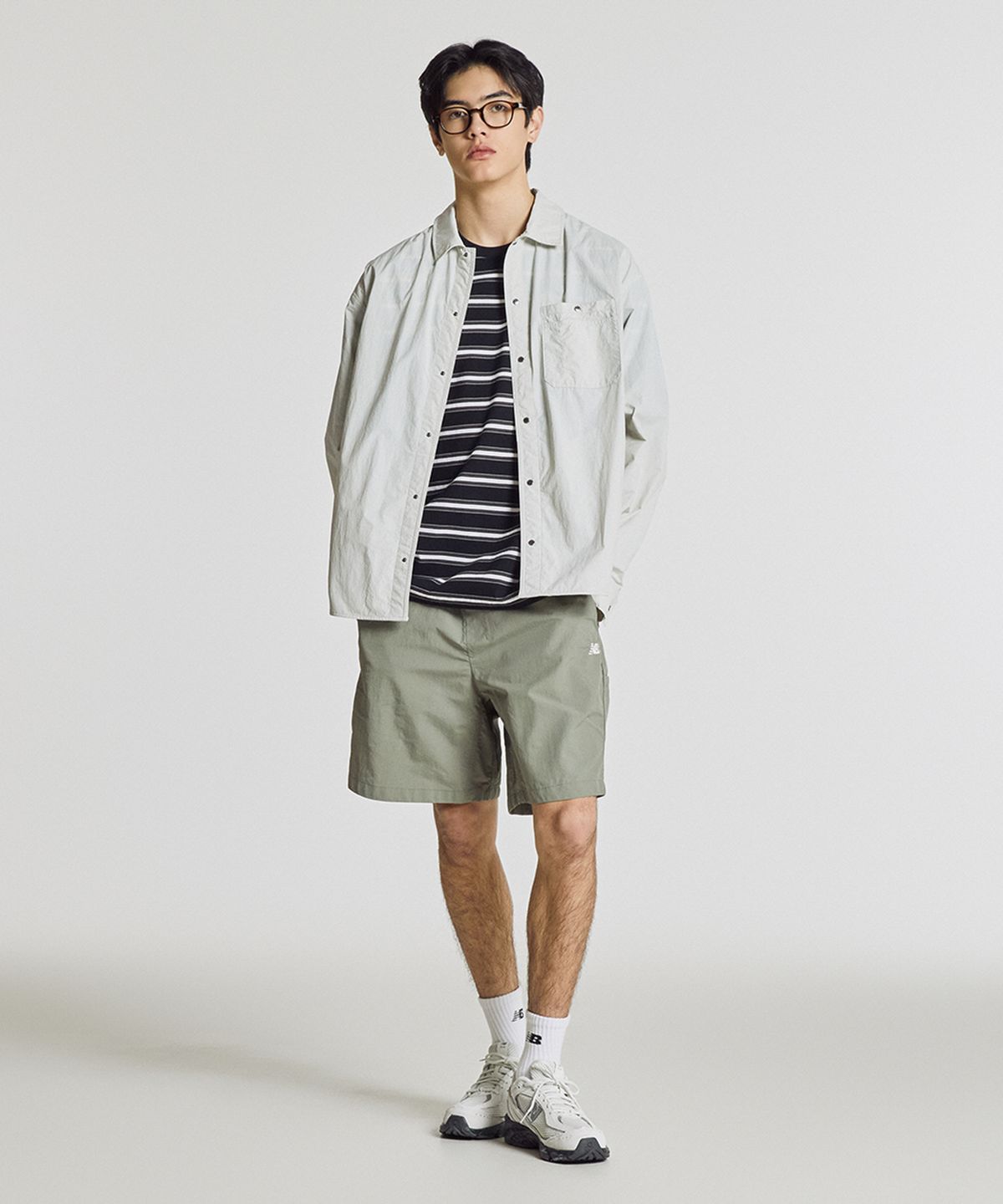 뉴발란스(NEW BALANCE) NBNVG31443 / UNI 헤리티지 4.5부 쇼츠 (KHAKI)