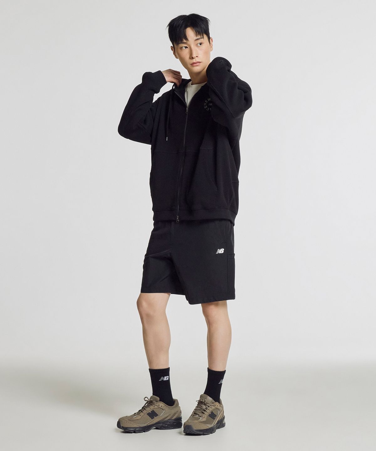뉴발란스(NEW BALANCE) NBNVG31443 / UNI 헤리티지 4.5부 쇼츠 (BLACK)