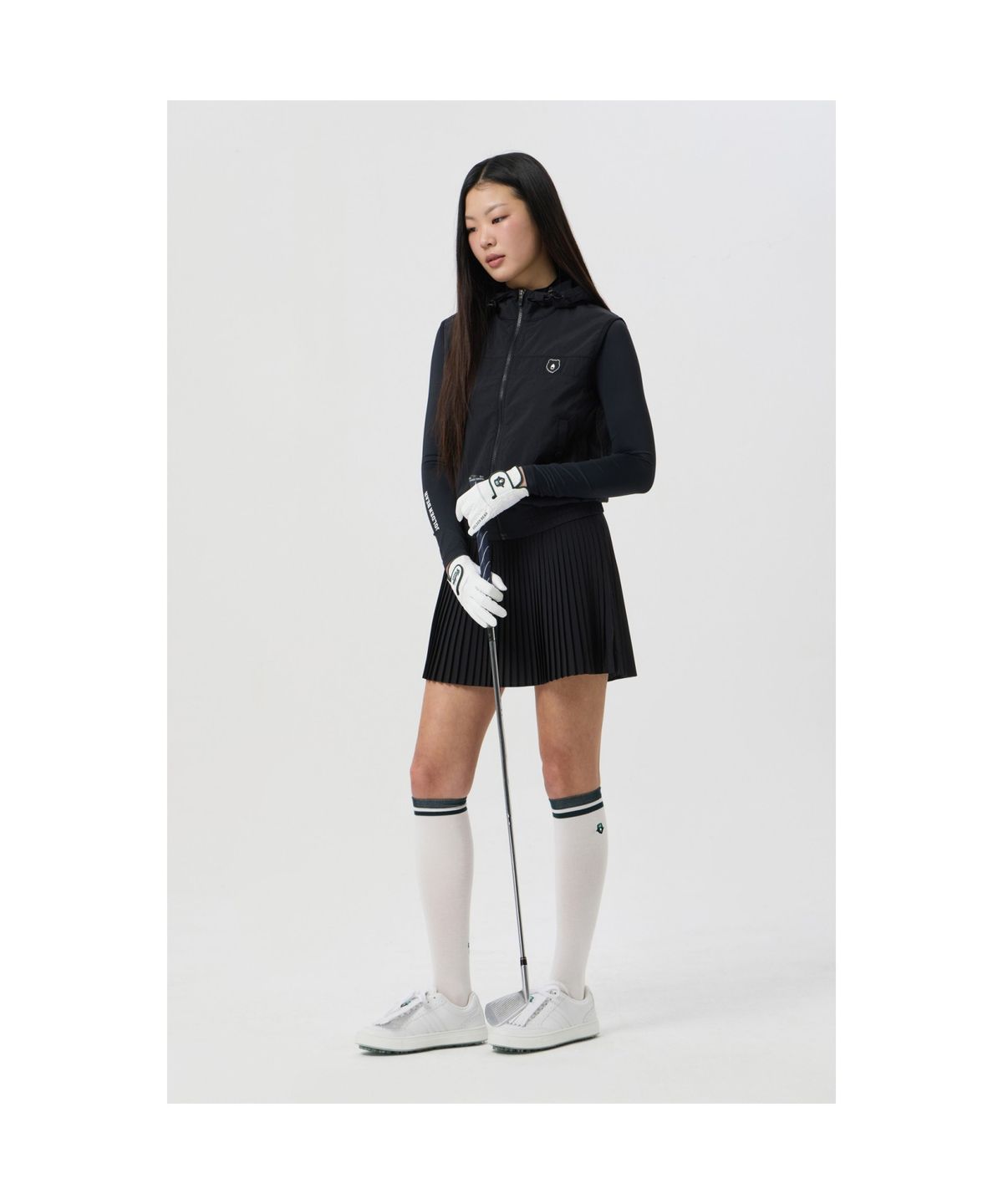 골든베어(GOLDEN BEAR) (WOMEN) Basic Pleats Skirt  _G5KCM25221BKX