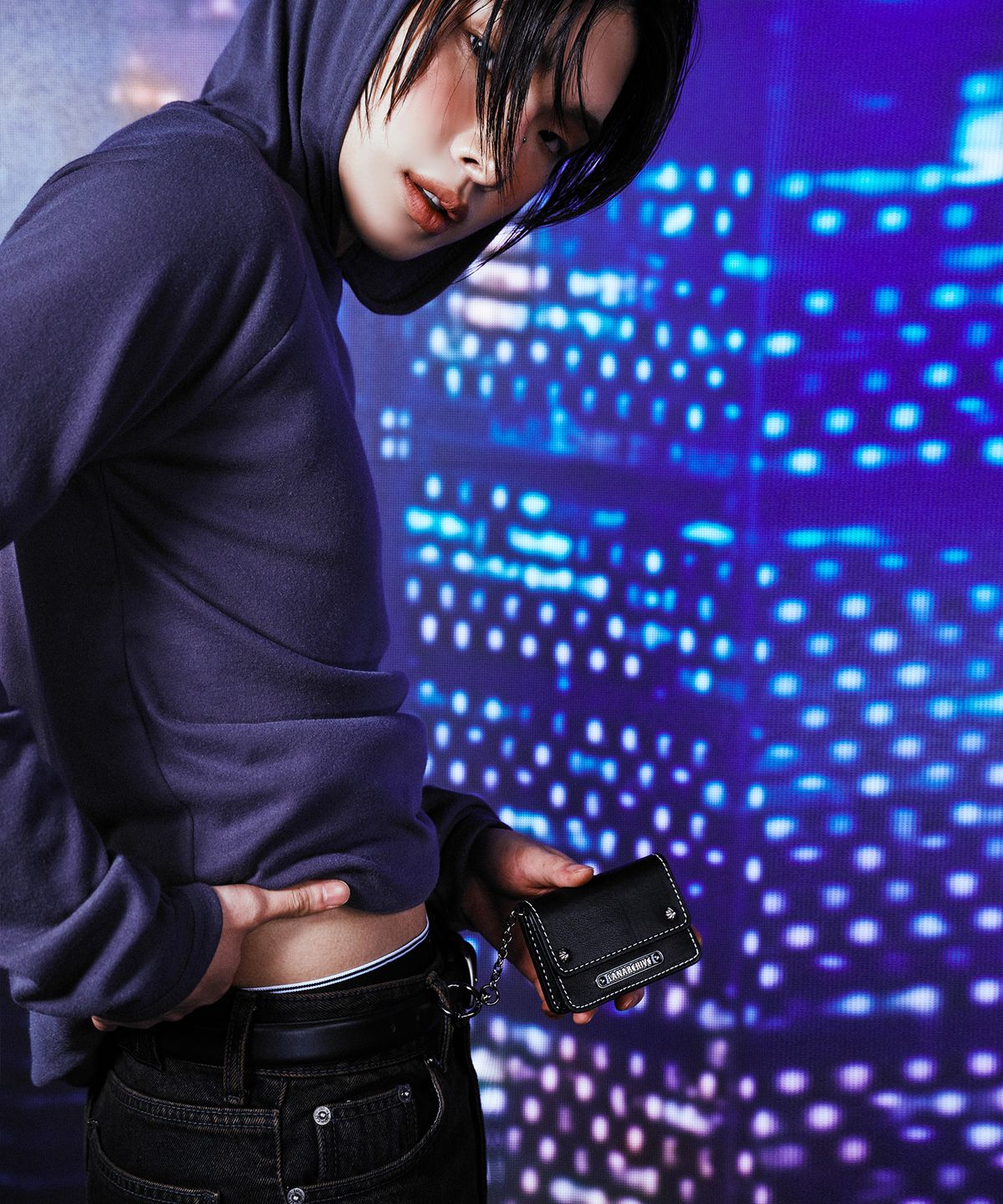 랜 아카이브(LANARCHIVE) [6114] 스틸 키링 월렛