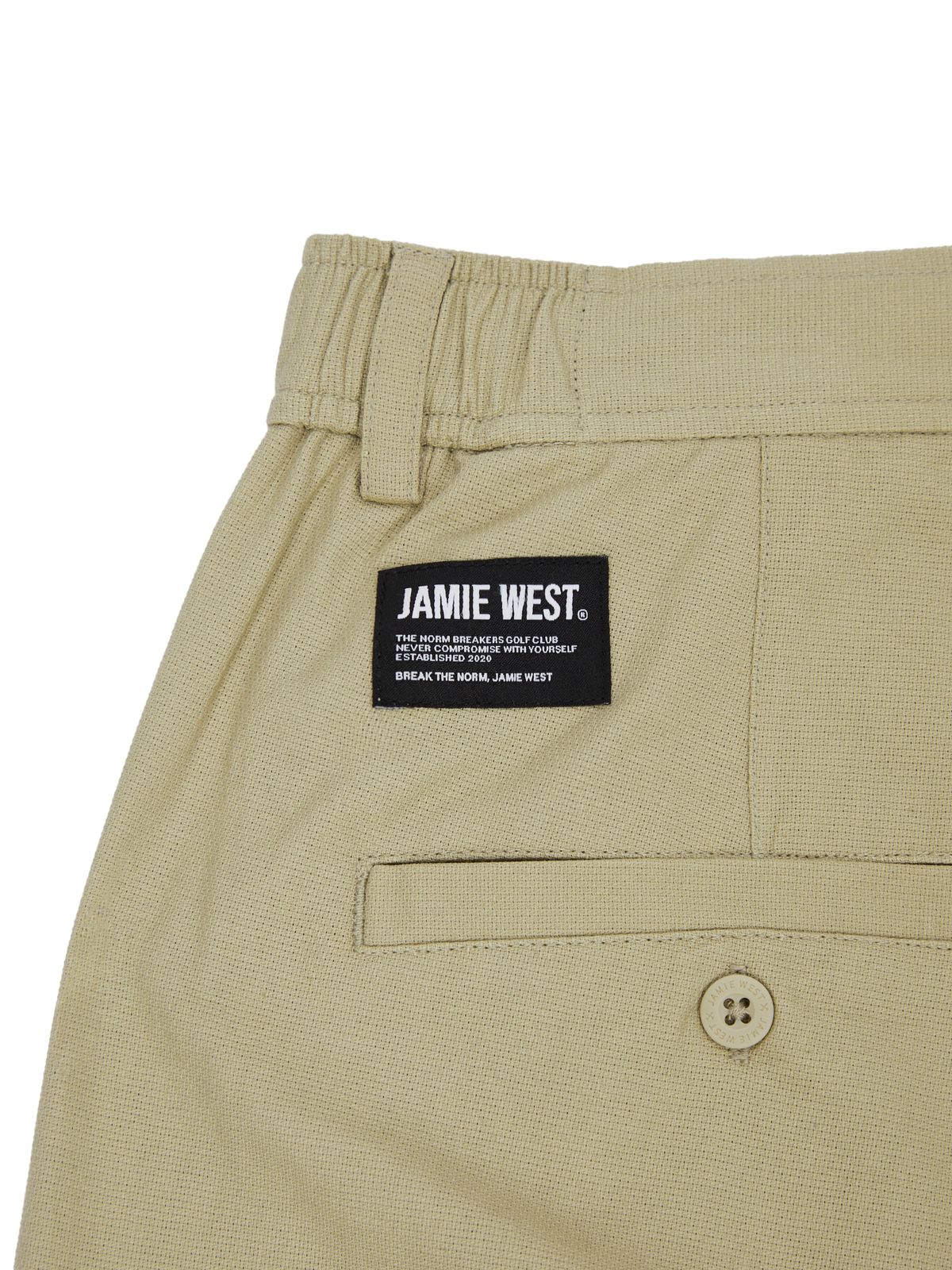 제이미웨스트(JAMIE WEST) 원턱 와이드 스트링 팬츠 (베이지)