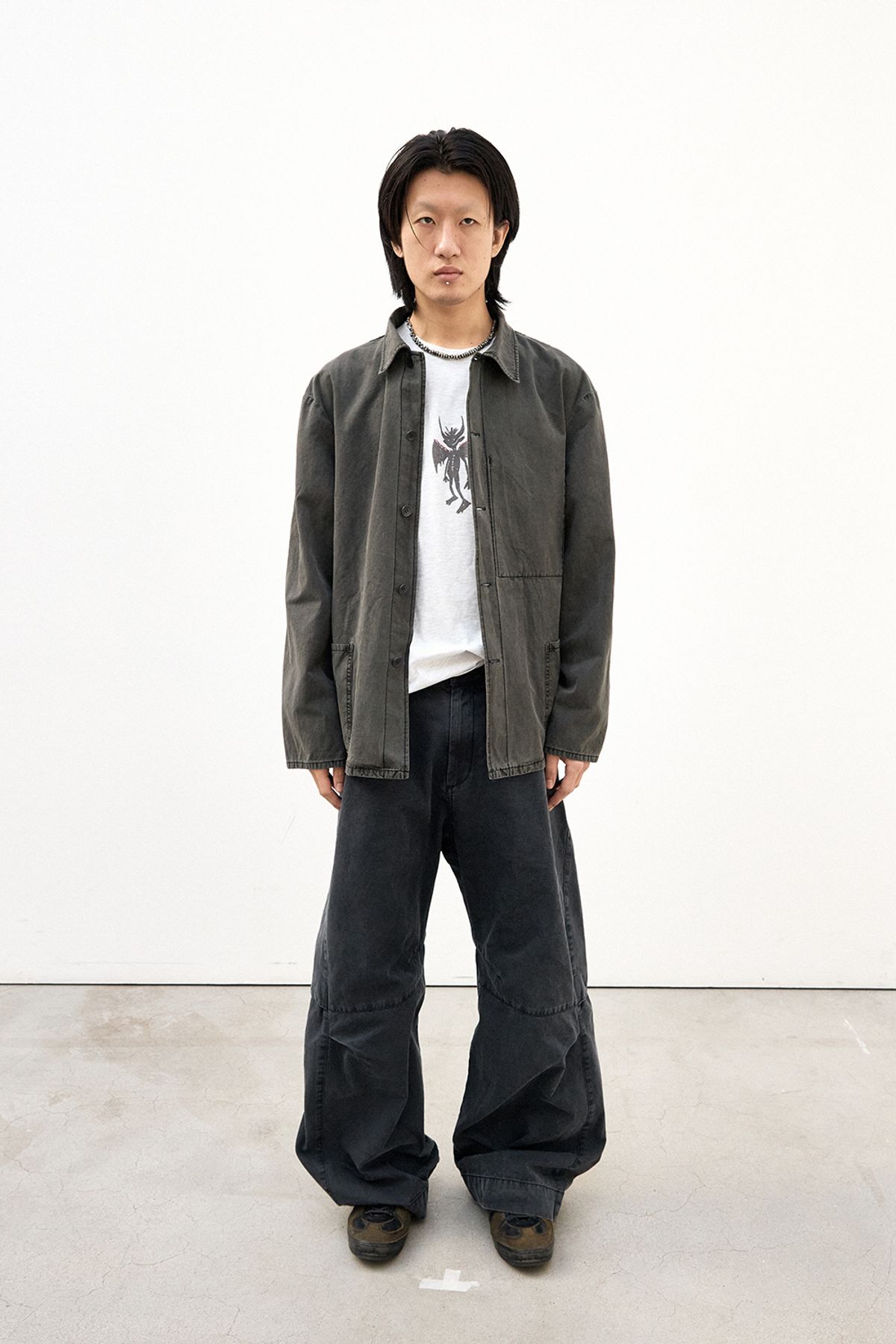 해칭룸(HATCHINGROOM) Chore Jacket Charcoal