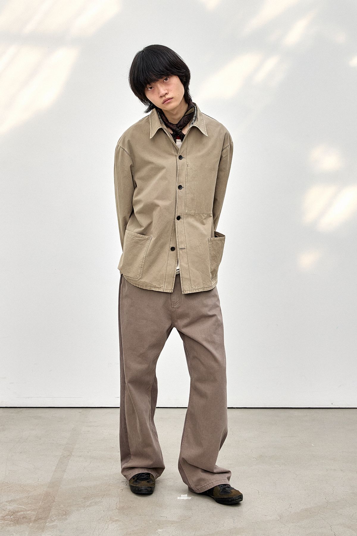 해칭룸(HATCHINGROOM) Chore Jacket Vintage Olive