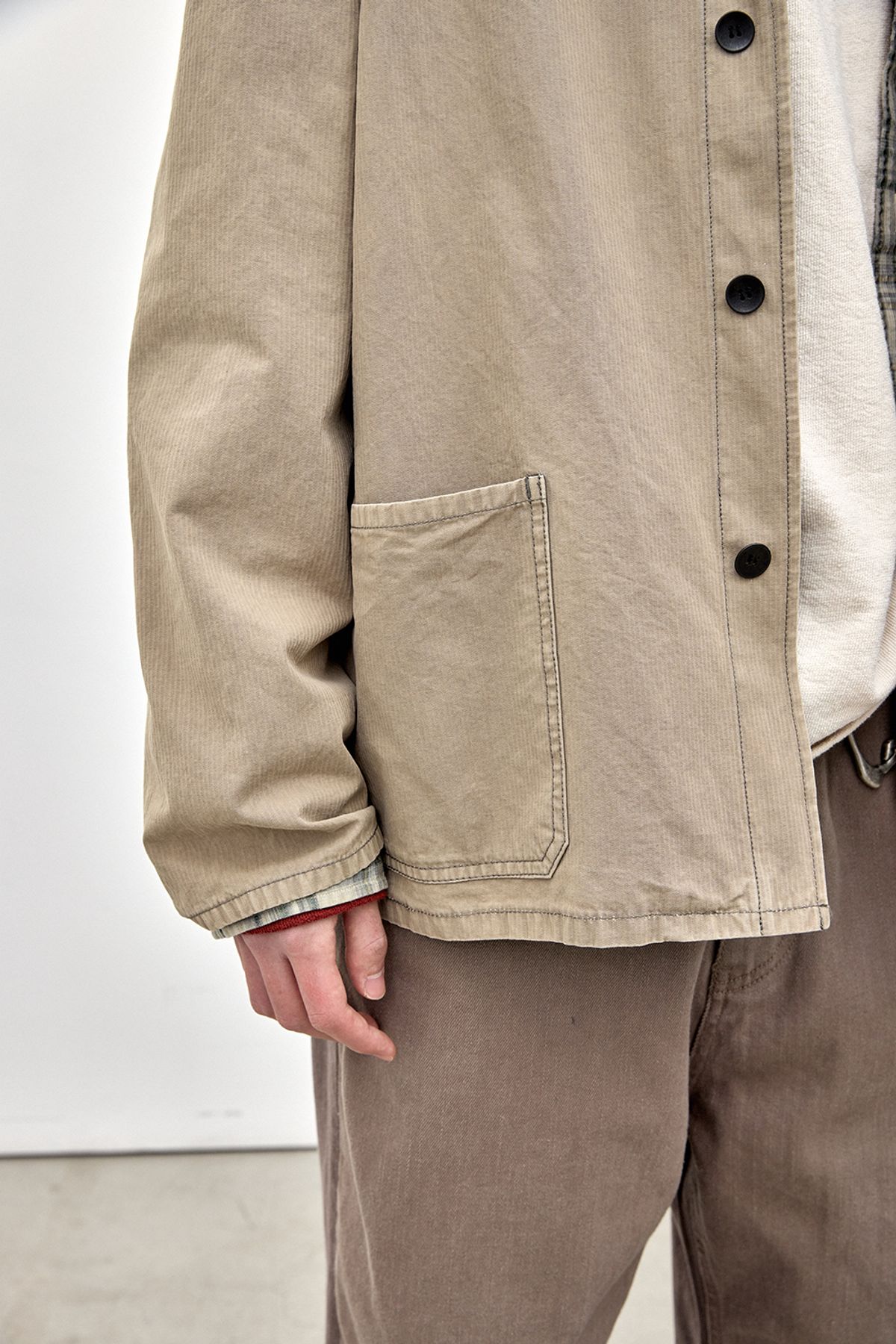 해칭룸(HATCHINGROOM) Chore Jacket Vintage Olive