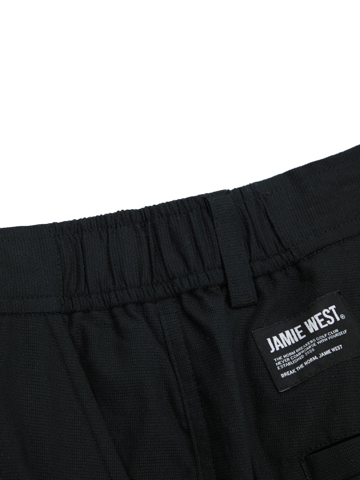 제이미웨스트(JAMIE WEST) 원턱 와이드 스트링 팬츠 (블랙)
