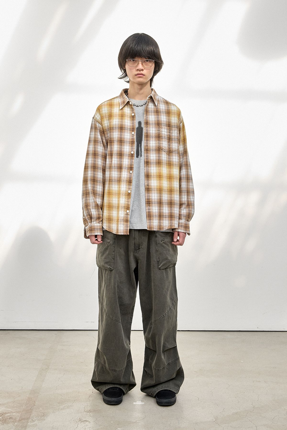 해칭룸(HATCHINGROOM) Dis Shirt Ombre Yellow