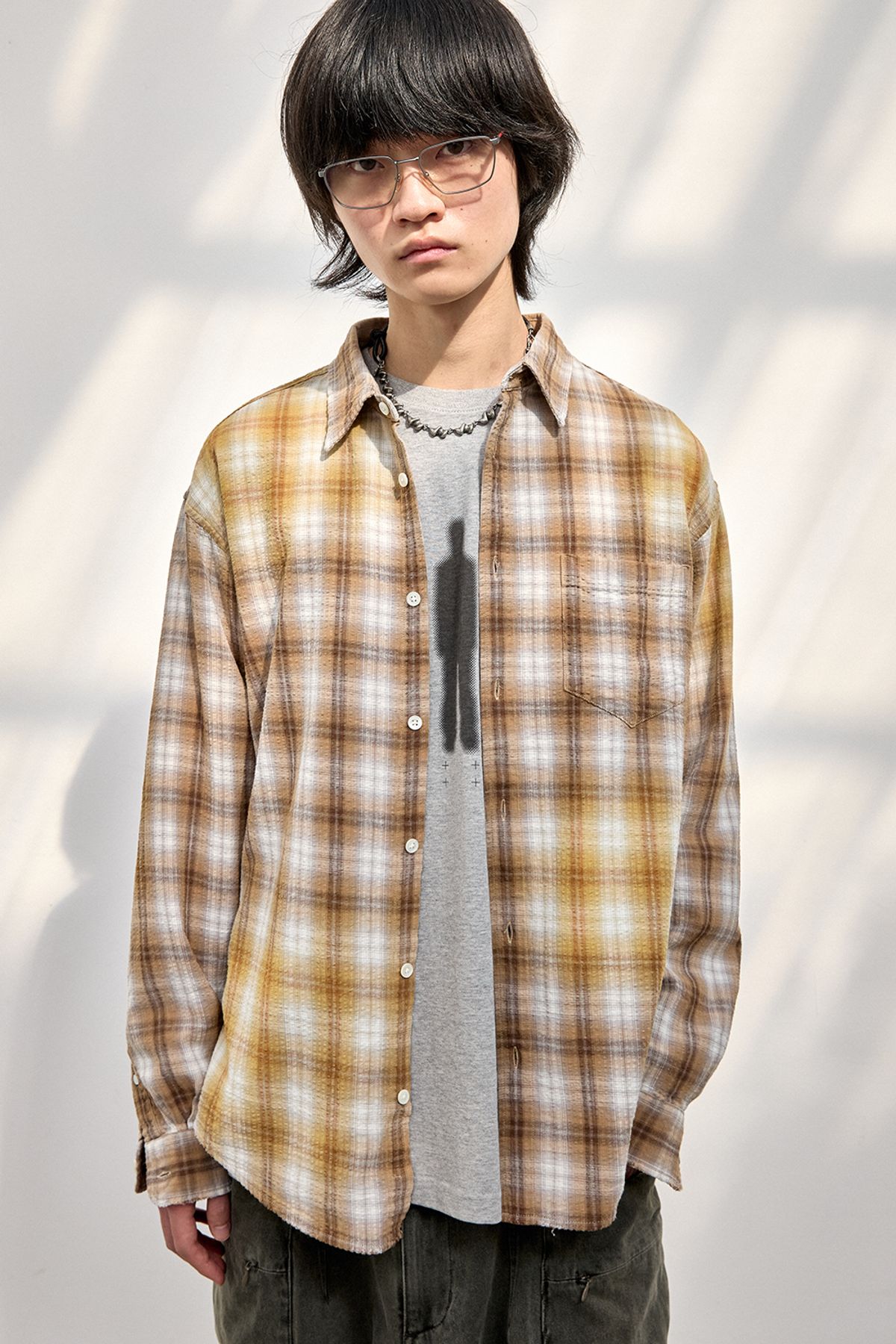 해칭룸(HATCHINGROOM) Dis Shirt Ombre Yellow