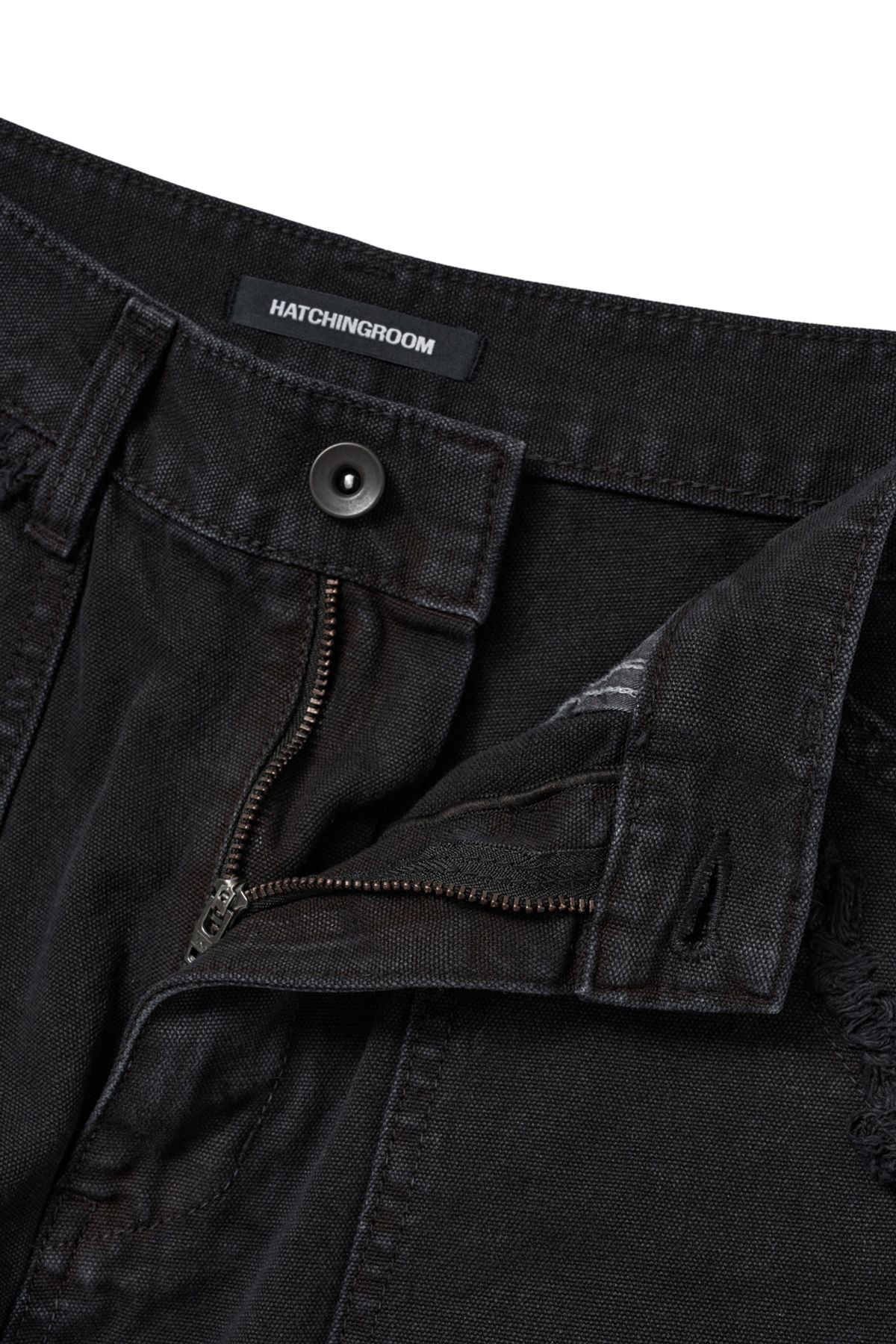 해칭룸(HATCHINGROOM) VTG Double knee Pants Black