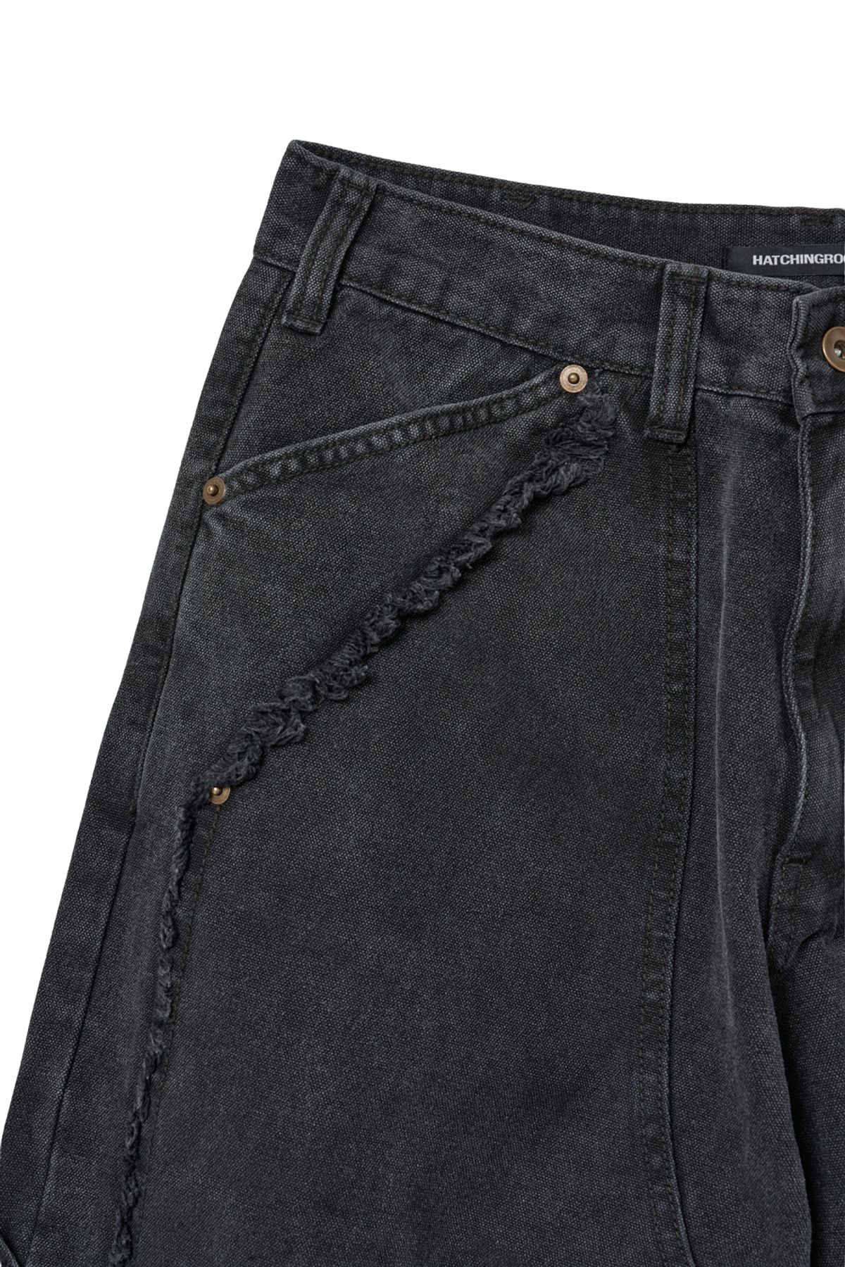 해칭룸(HATCHINGROOM) VTG Double knee Pants Charcoal