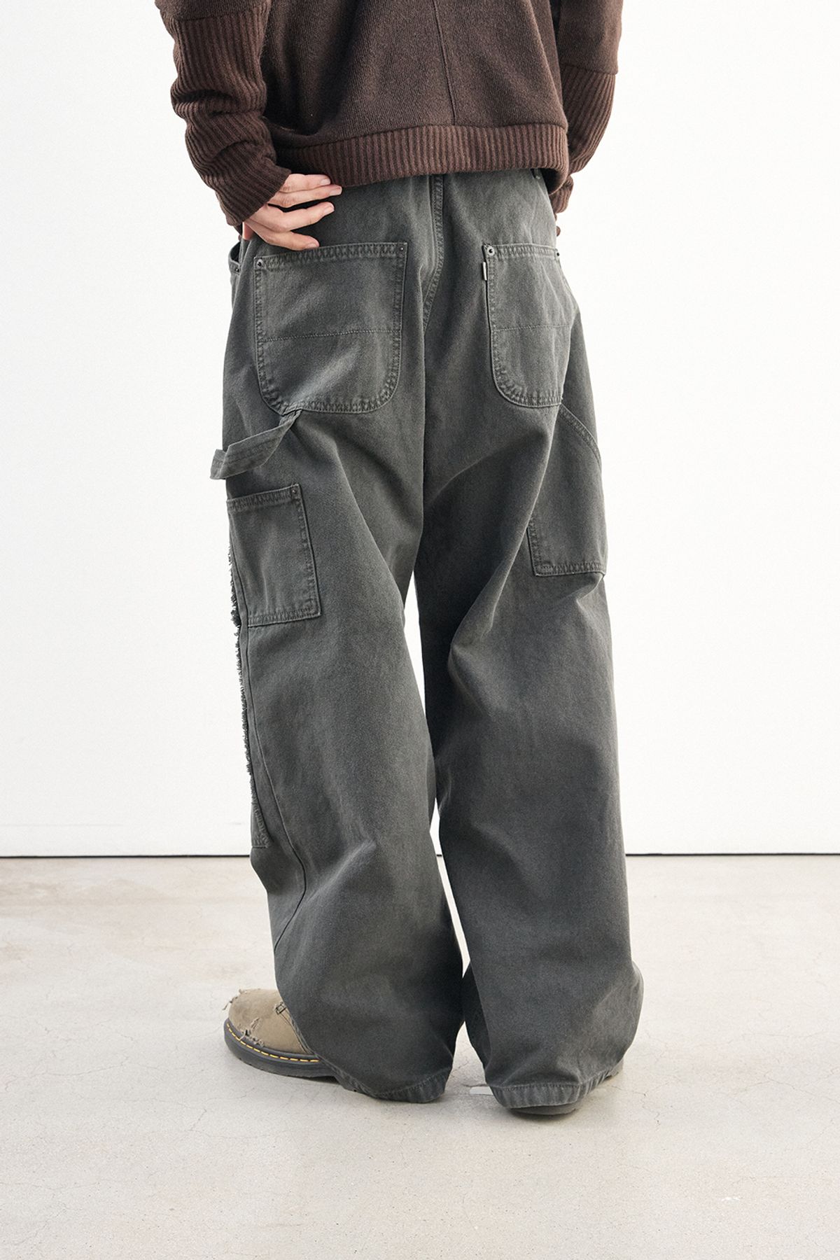 해칭룸(HATCHINGROOM) VTG Double knee Pants Khaki