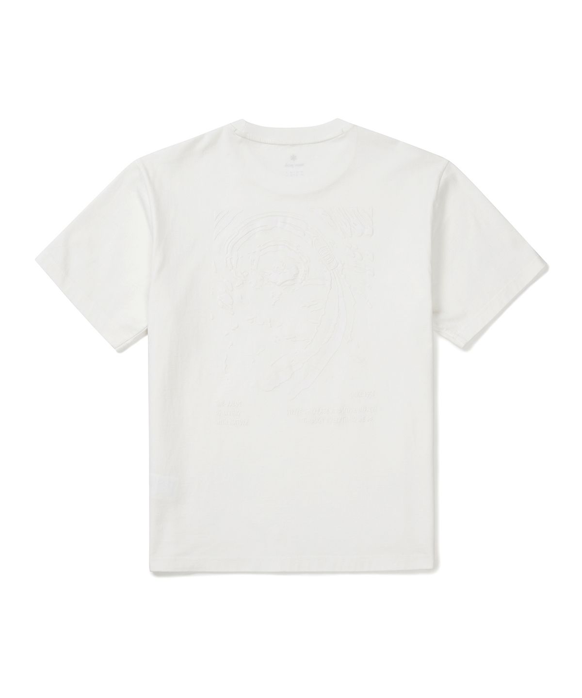 스노우피크 어패럴(SNOWPEAK APPAREL) 코튼 발포 그래픽 반팔 티셔츠 (S25MMFTS66) Off White