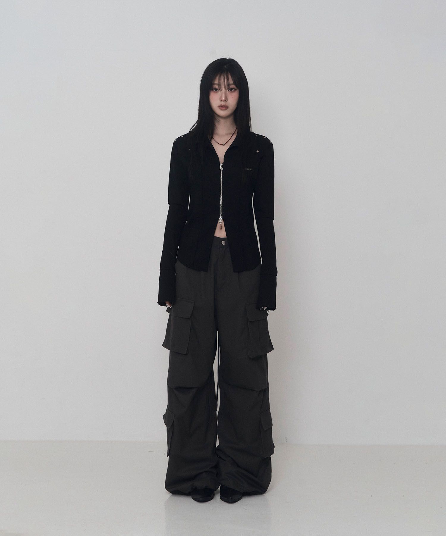MUSINSA公式 | ETRE AU SOMMET デミジアイレットコルセットジャケット 