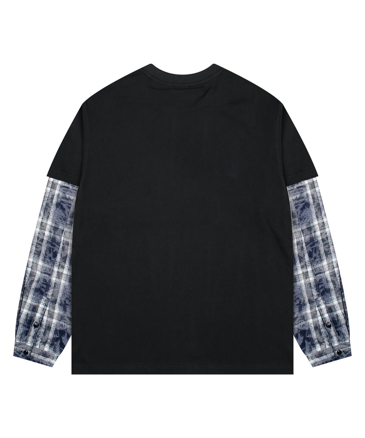 글랙(GLACK) GT136 셔츠 레이어드 티셔츠 (BLACK)