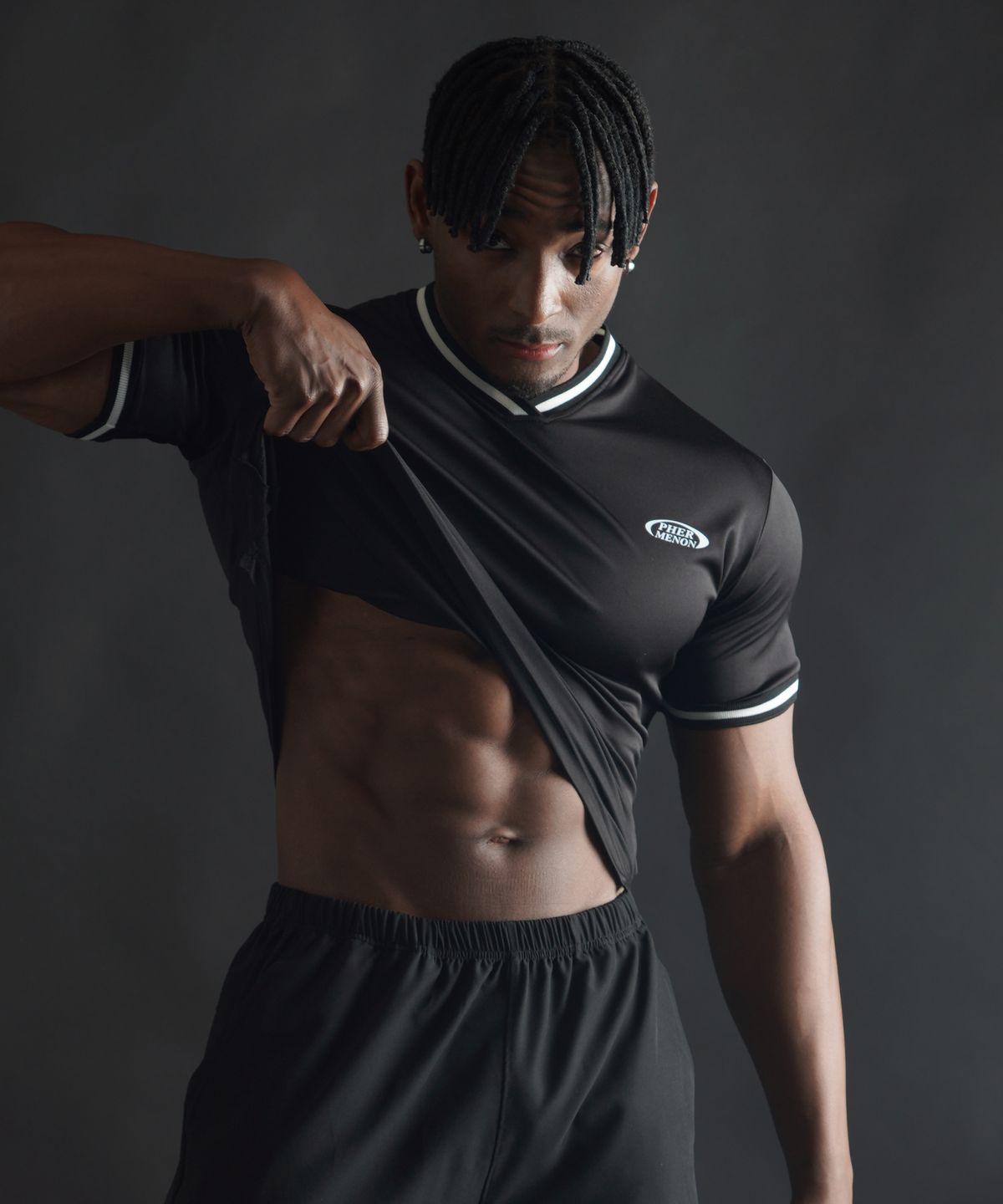 페르메논(PHERMENON) [2PACK] 머슬핏 퀵드라이 유니폼 숏 슬리브 (2COLOR)