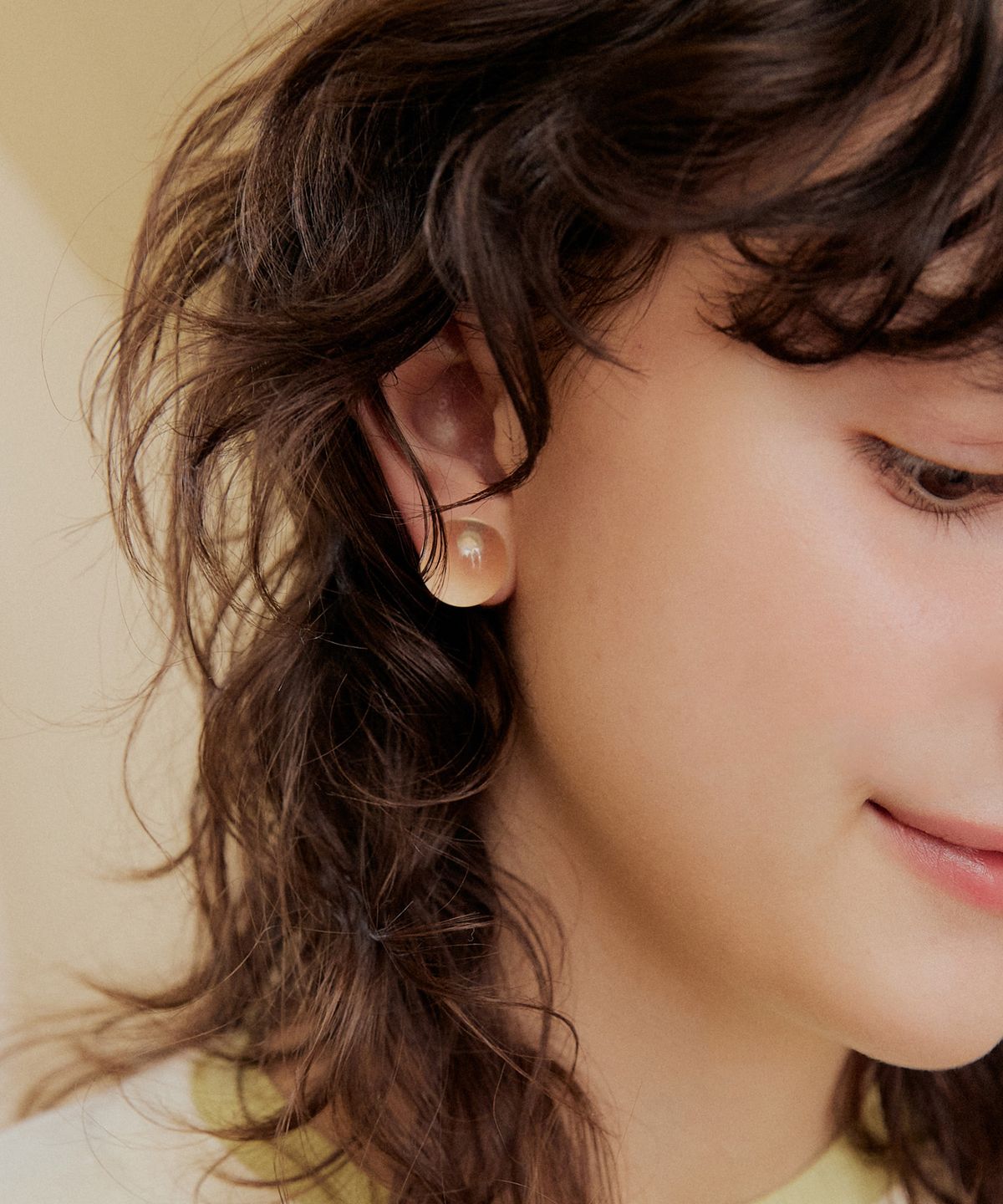어다울(ADAUL) Glass acrylic candy ball earring - 3color