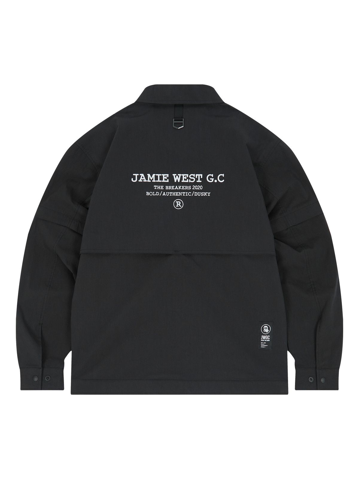 제이미웨스트(JAMIE WEST) 디테쳐블 카라 포인트 스트레치 자켓 (블랙)