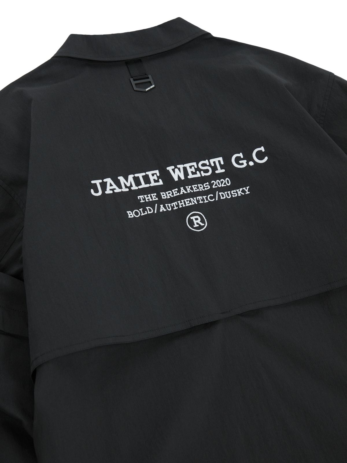 제이미웨스트(JAMIE WEST) 디테쳐블 카라 포인트 스트레치 자켓 (블랙)