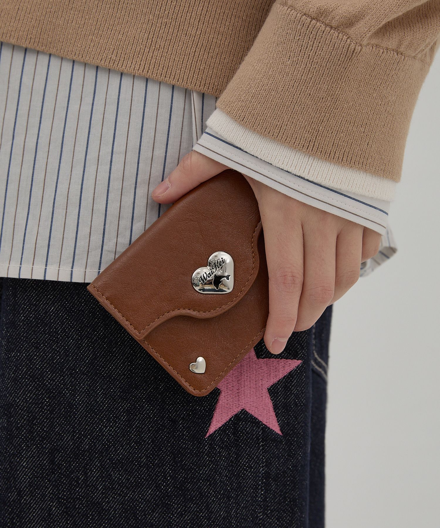 MUSINSA公式 | WAI KEI Dolphin Heart Card Wallet 5 COLOR