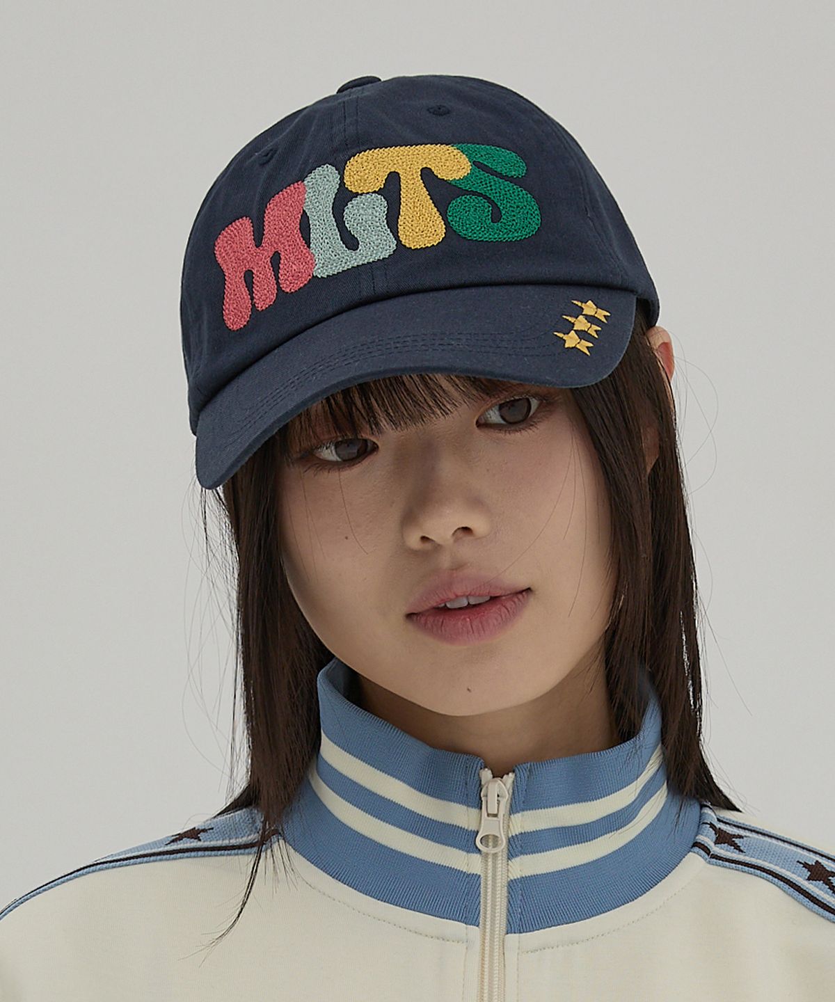 와이케이(WAIKEI) 멀티컬러 MLTS 볼캡 네이비