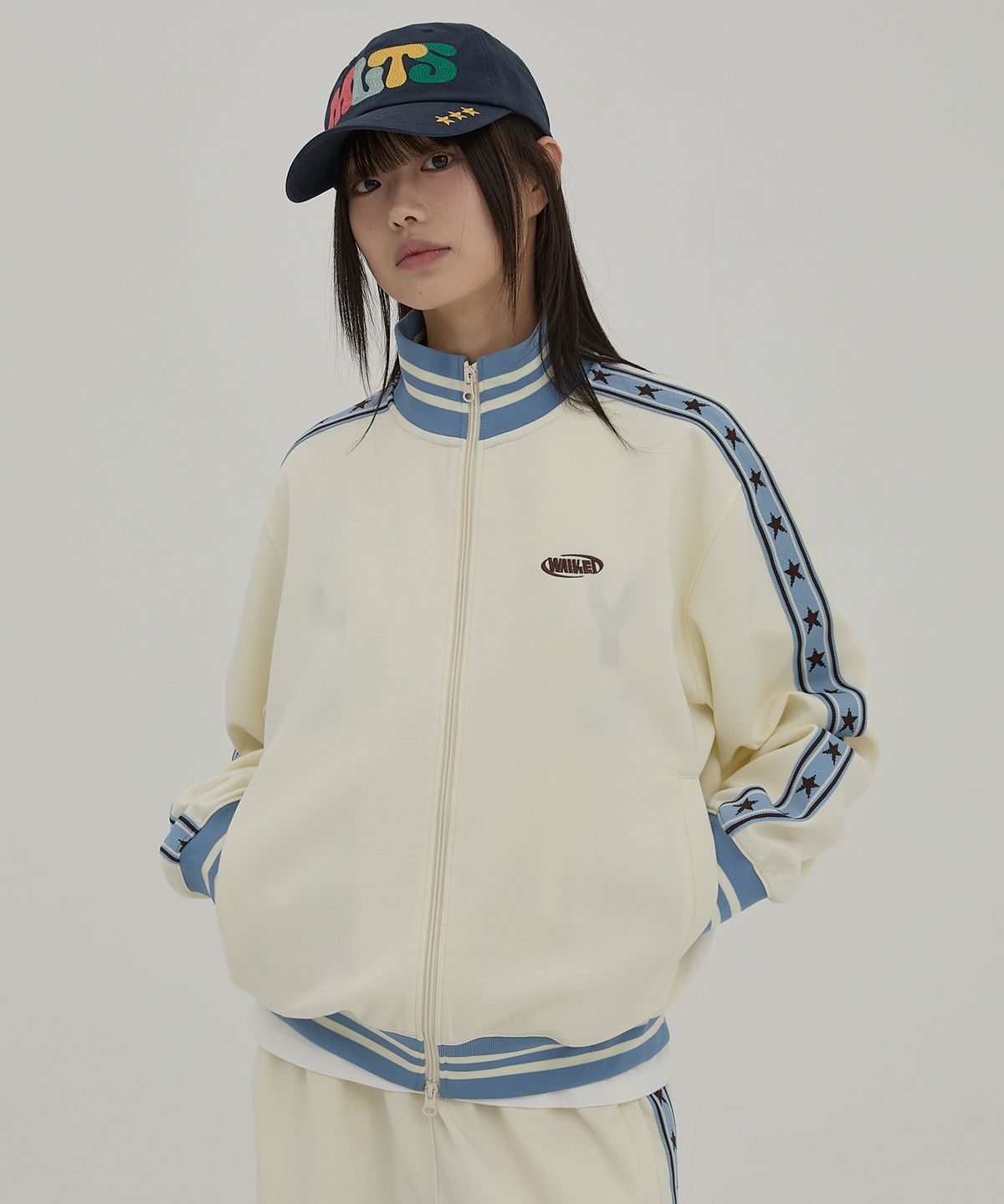 와이케이(WAIKEI) 멀티컬러 MLTS 볼캡 네이비